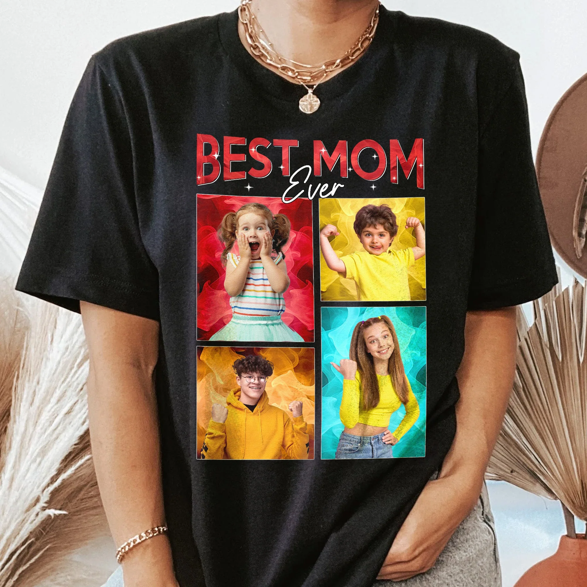 Best Mom Ever - Personalized Photo Comfort Tee - Image 2