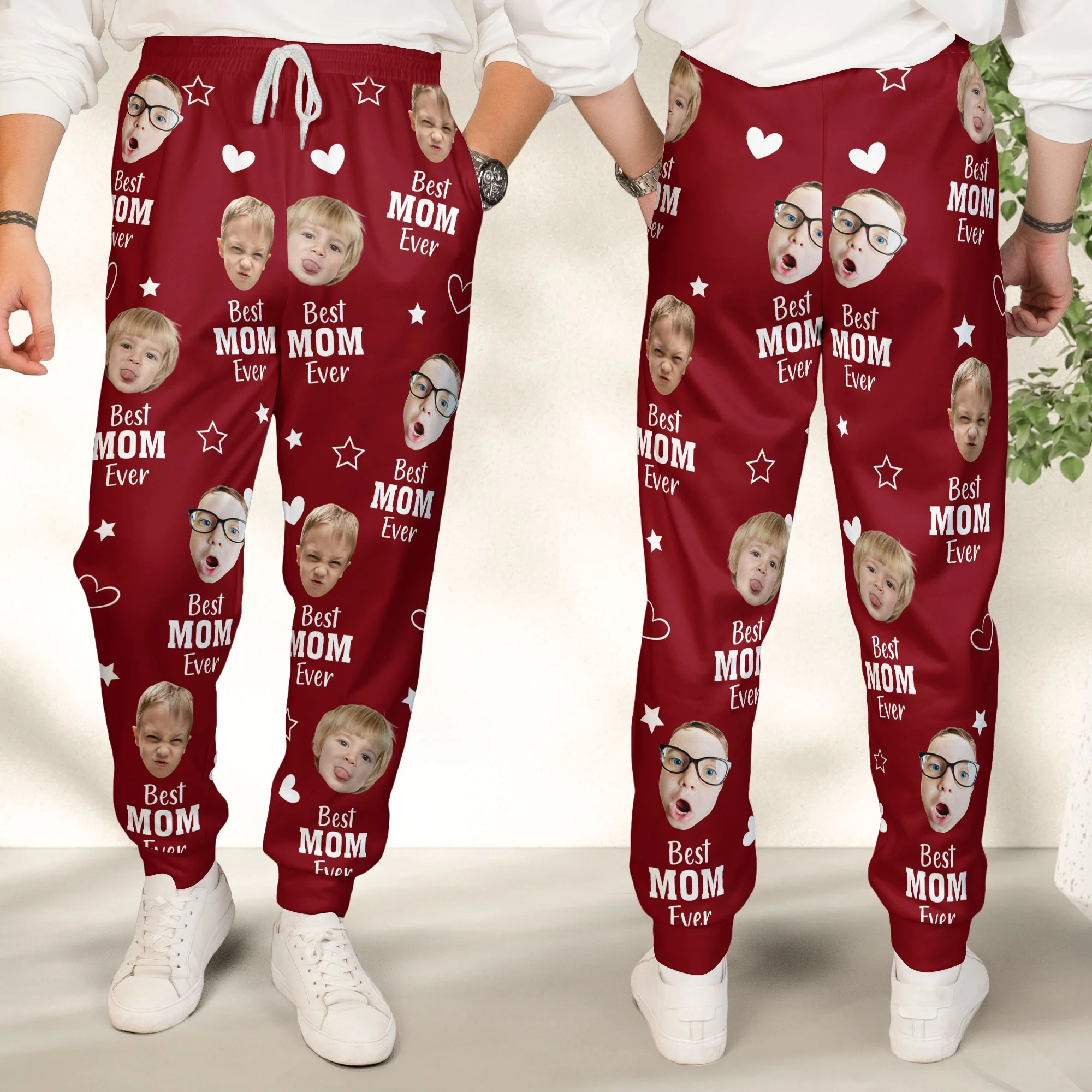 Best Mom Ever - Personalized Photo Sweatpants - Image 4
