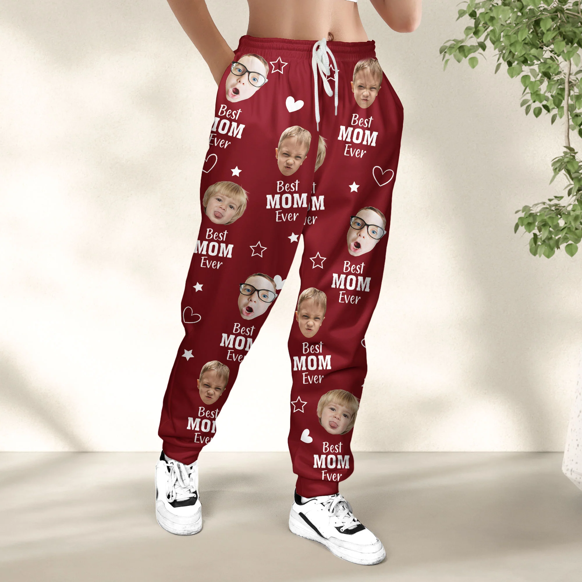 Best Mom Ever - Personalized Photo Sweatpants - Image 5