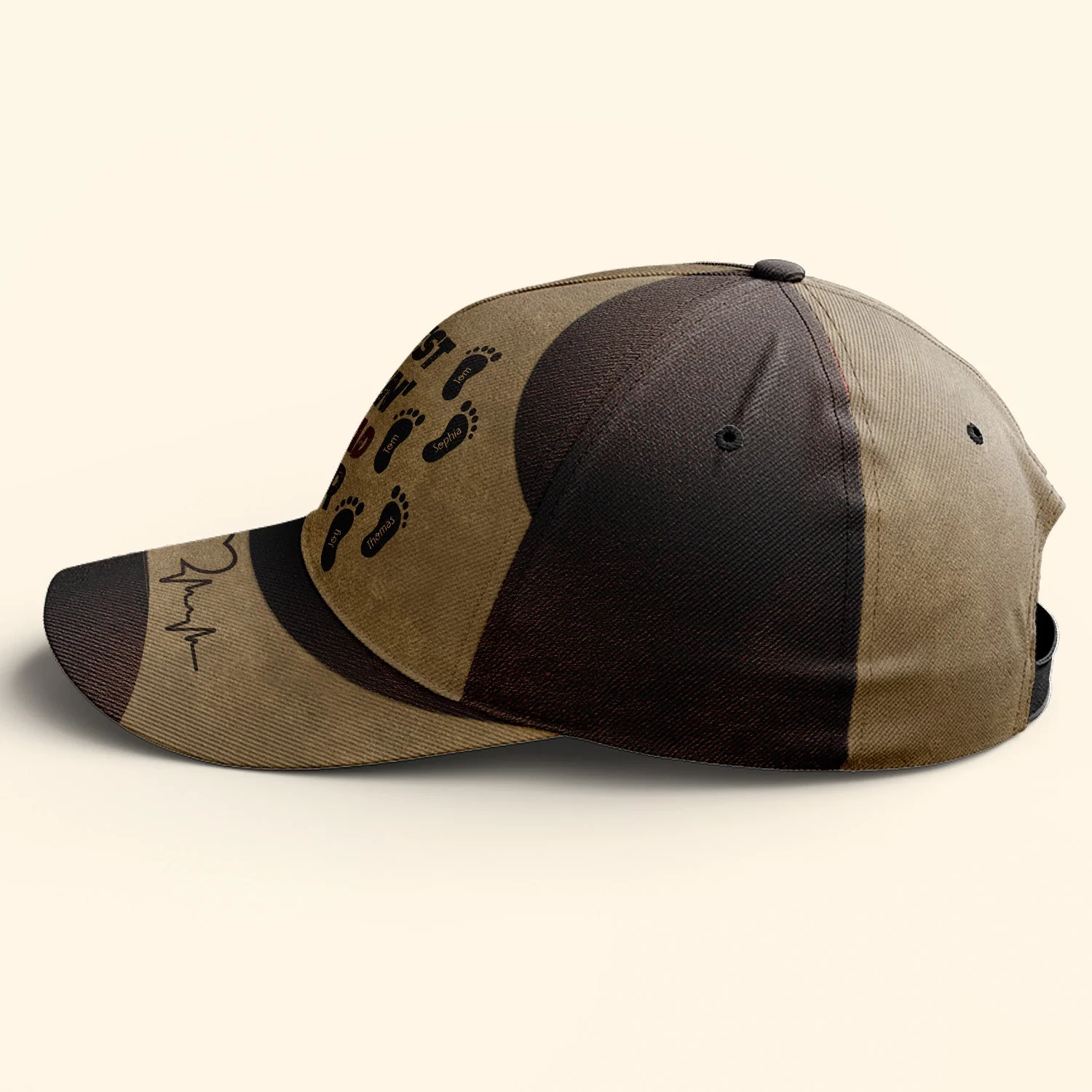 Best Stepdad Ever Father's Day Gift - Personalized Classic Cap - Image 2