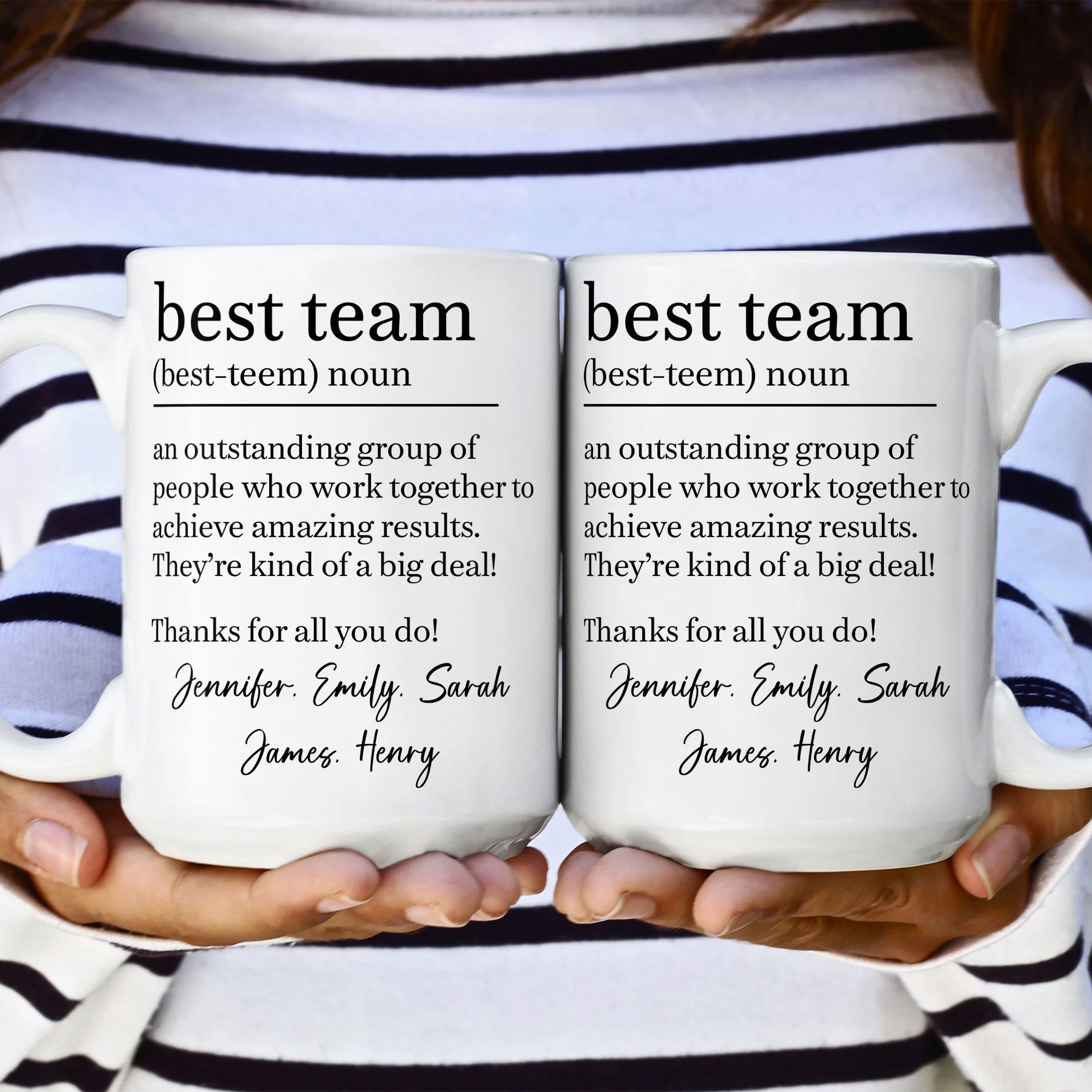 Best Team - Coworker Appreciation Thank You Gifts For Employee - Personalized Mug - Image 3