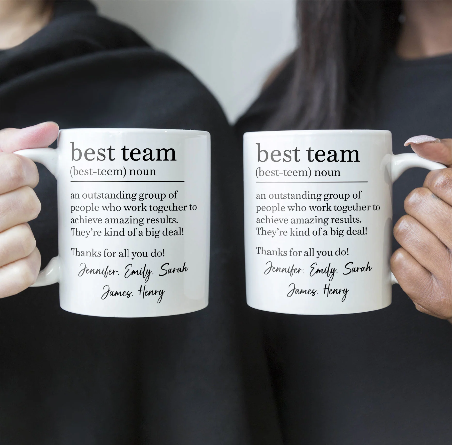 Best Team - Coworker Appreciation Thank You Gifts For Employee - Personalized Mug - Image 4