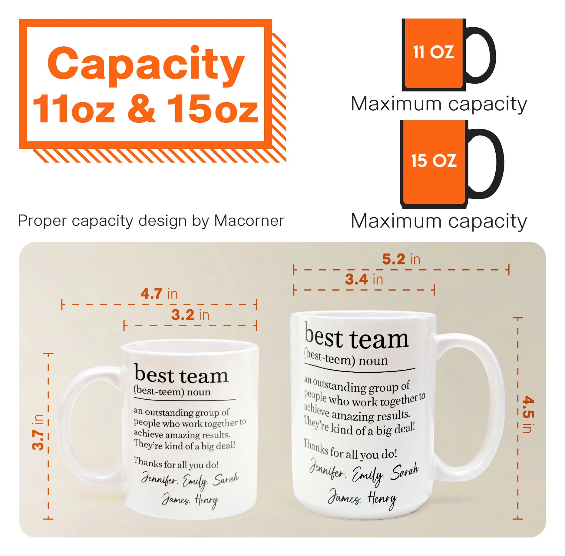 Best Team - Coworker Appreciation Thank You Gifts For Employee - Personalized Mug - Image 7