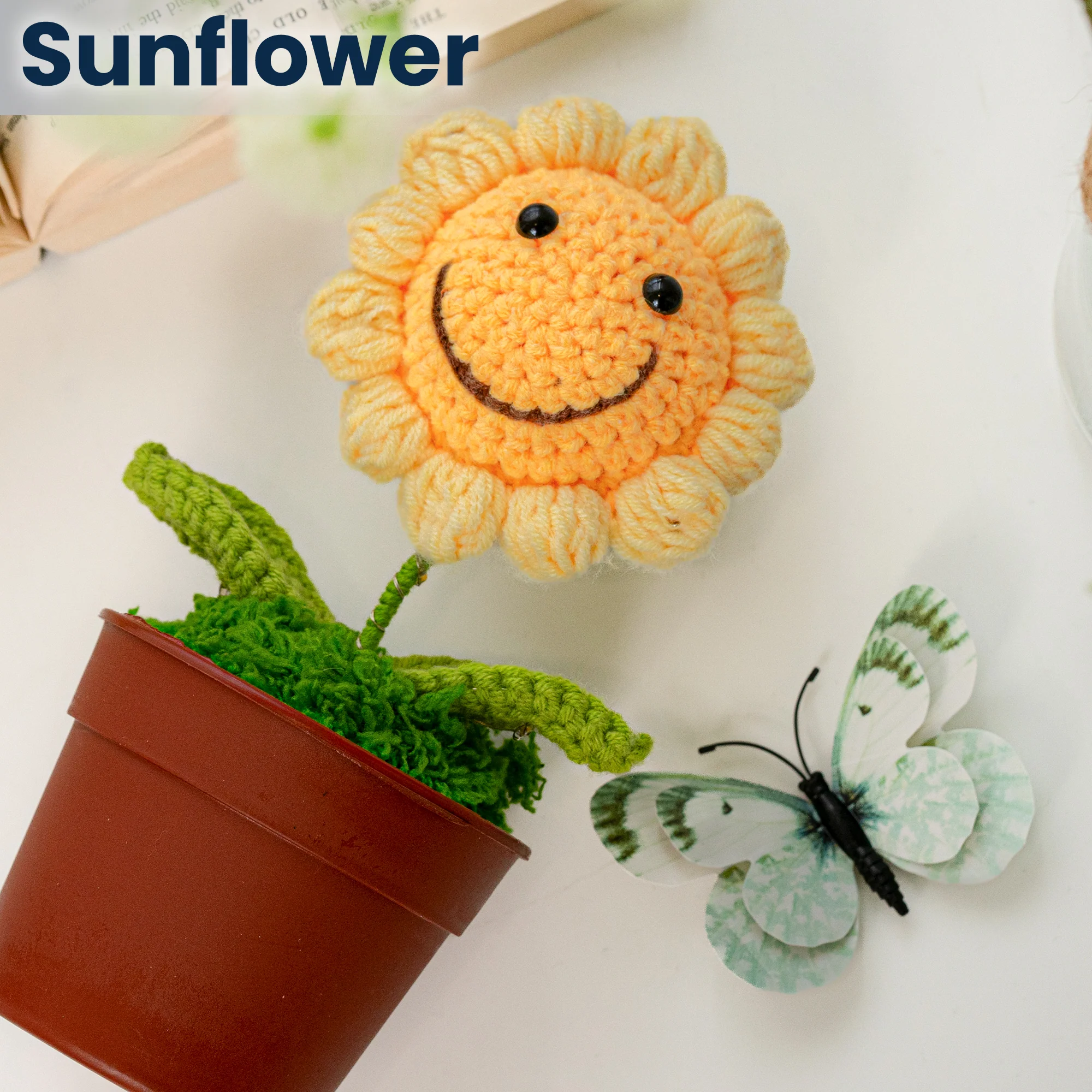 Besties Forever - Personalized Crochet Flower Lamp - Image 6