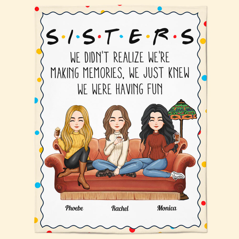 Besties I'll Be There For You - Personalized Blanket - Image 7