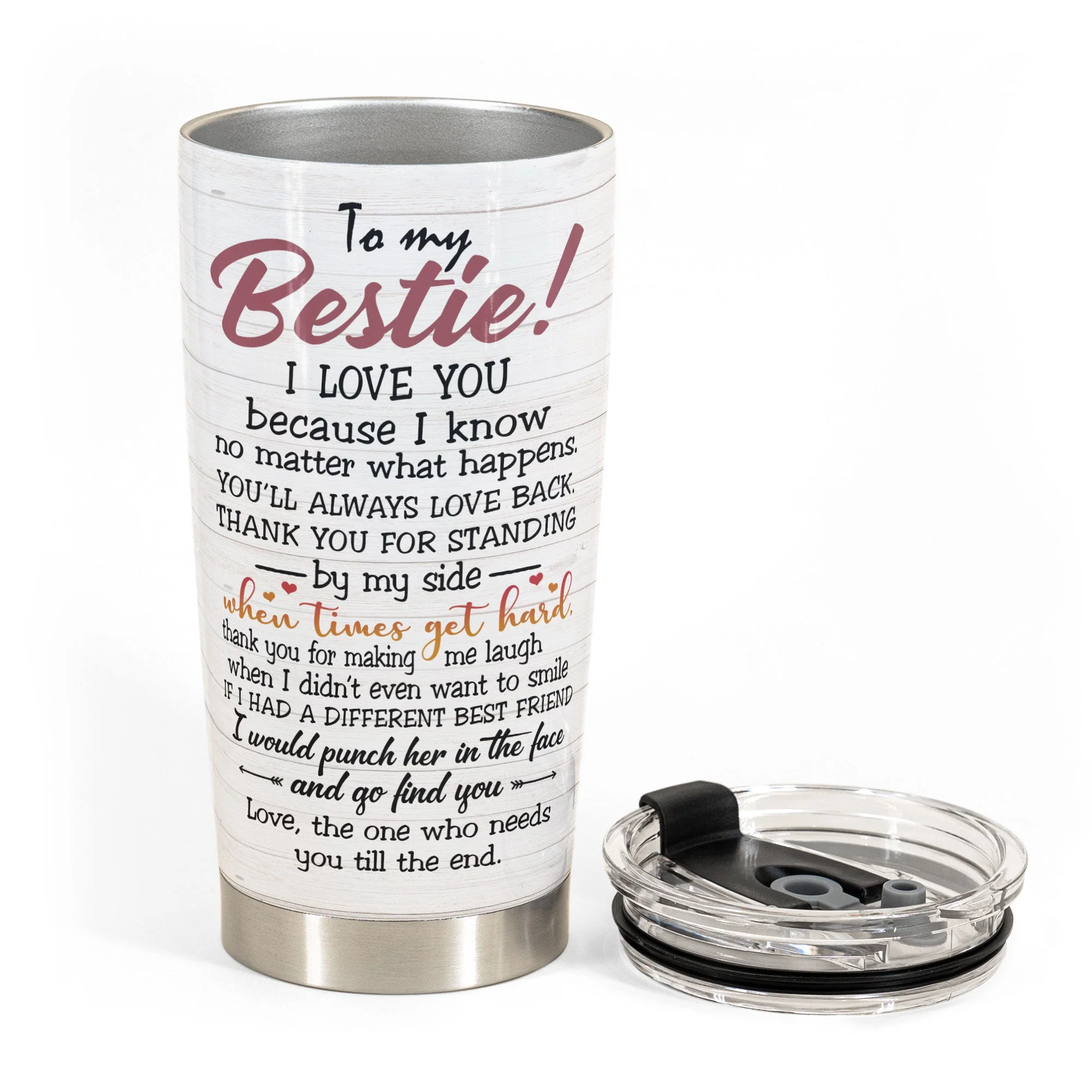 I'll Be There For You - Personalized Tumbler Cup - Friends Hoodie Standing - Image 4