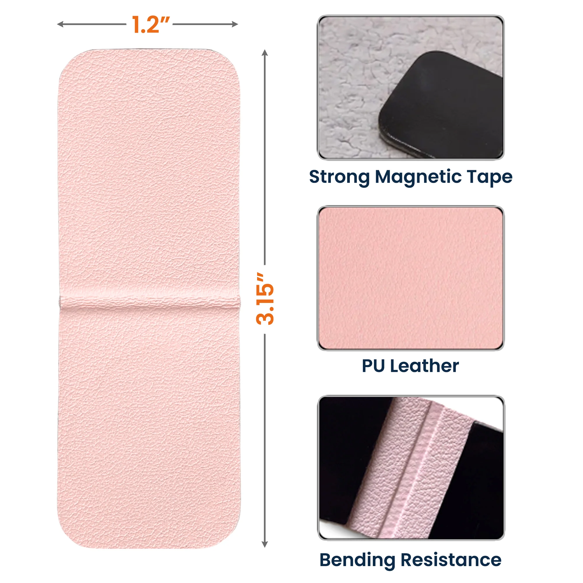 Birth Flower Book Lovers - Personalized Leather Magnetic Bookmark - Image 7