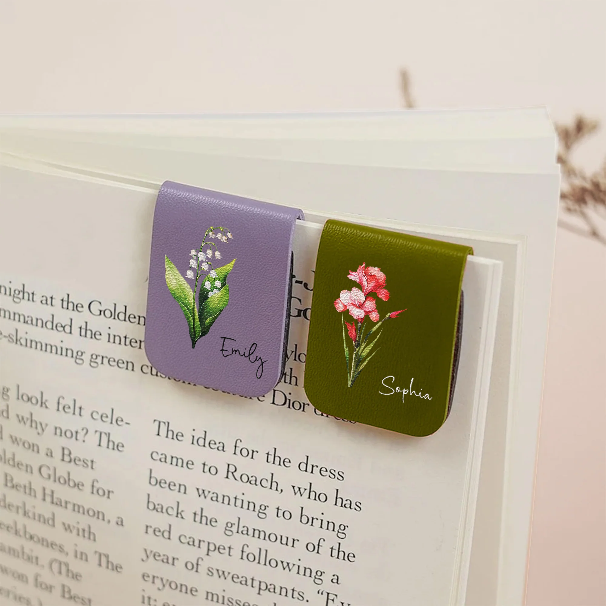 Birth Month Flower Book Lover Birthday Gift For Her - Personalized Bookmark - Image 5
