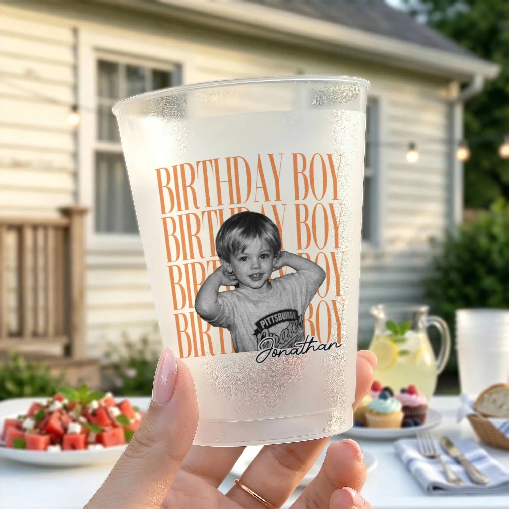 Birthday Custom Childhood Photo - Personalized Cups - Image 2