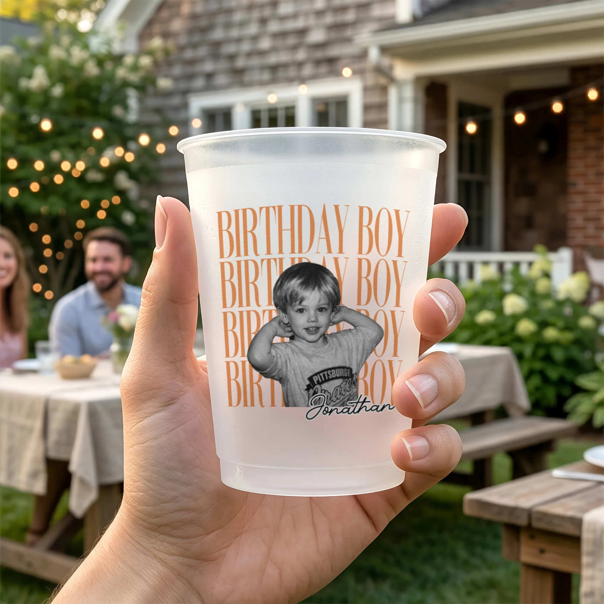 Birthday Custom Childhood Photo - Personalized Cups - Image 4