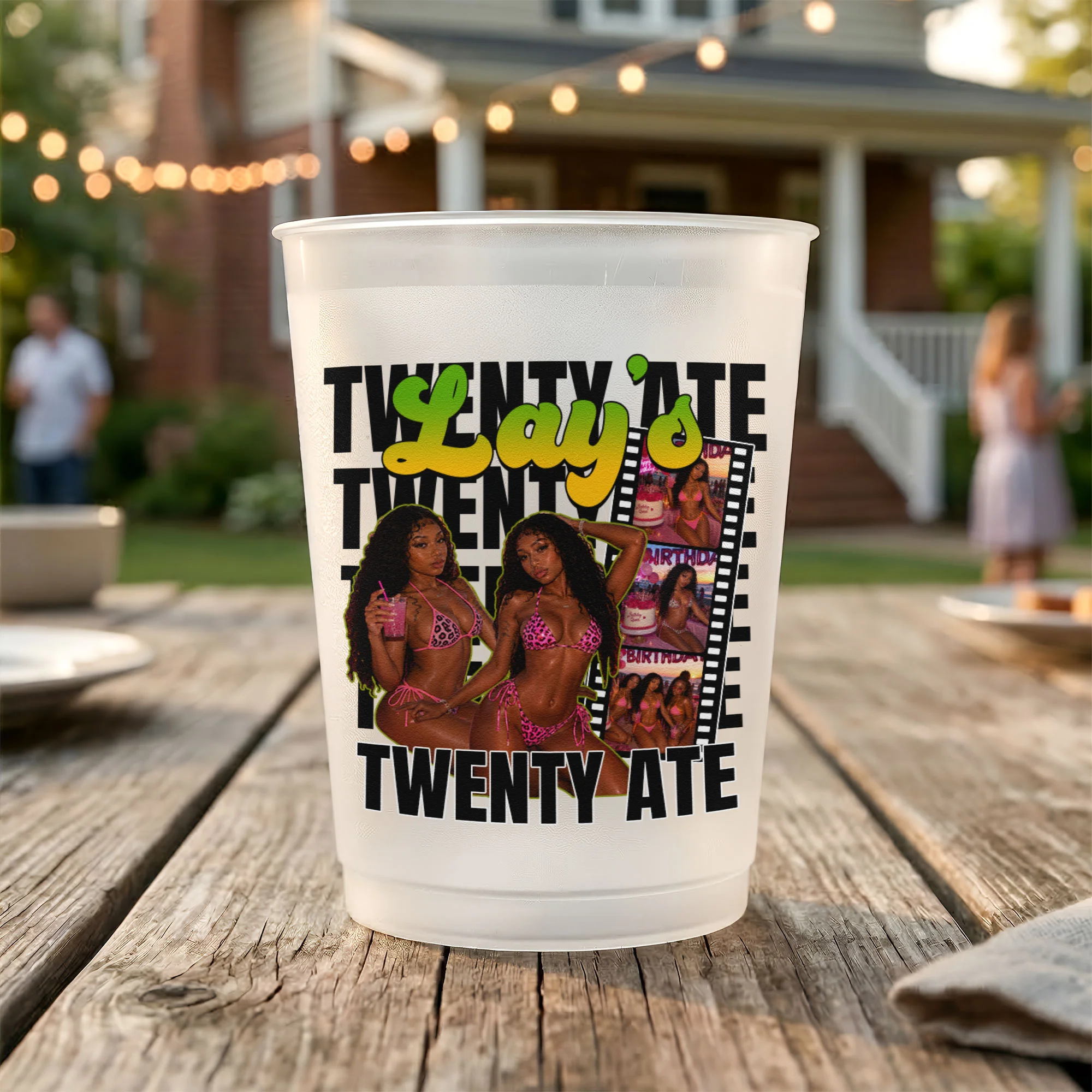 Birthday Party Cups Custom Girls Photo For Birthday Party Favors - Personalized Cups - Image 6