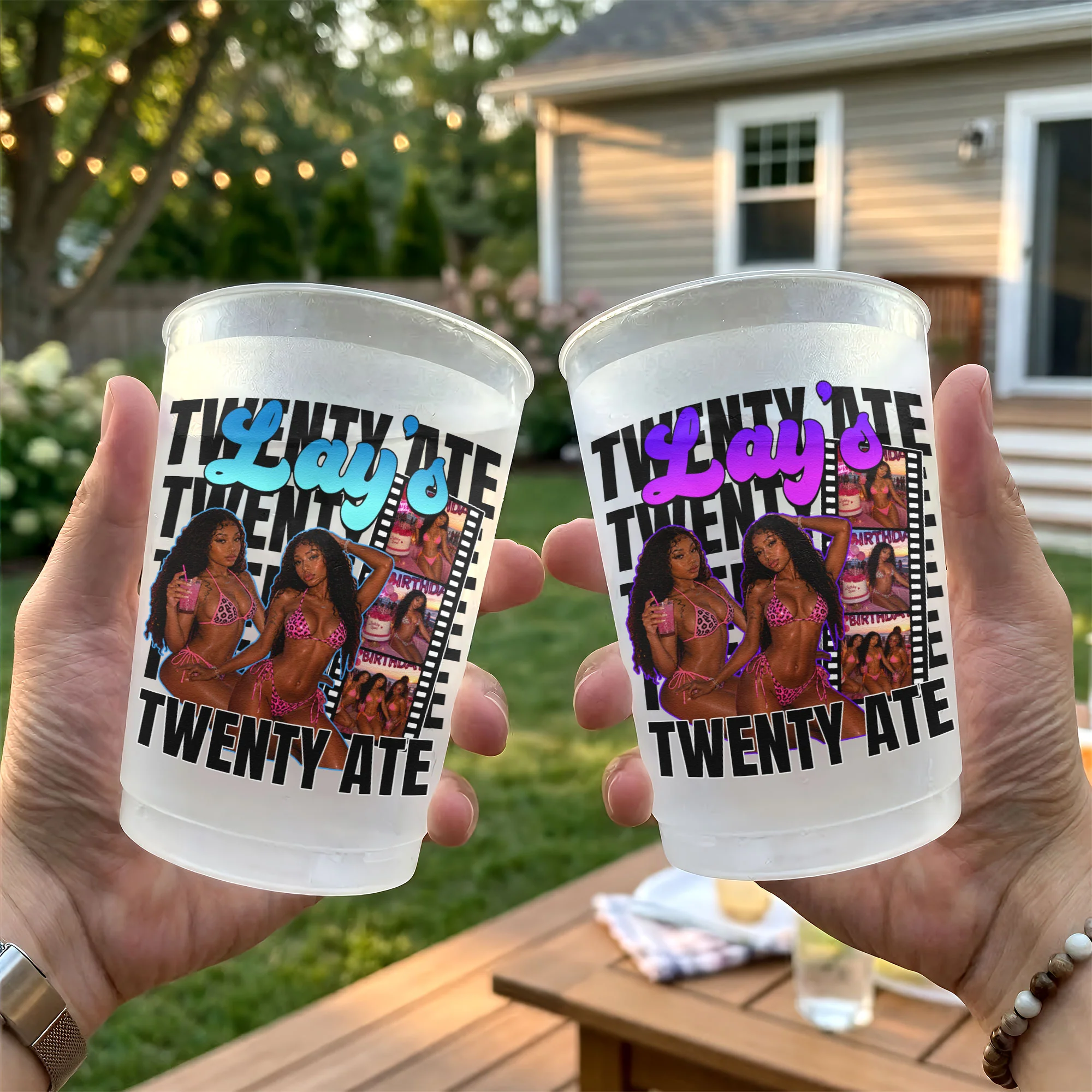 Birthday Party Cups Custom Girls Photo For Birthday Party Favors - Personalized Cups - Image 8