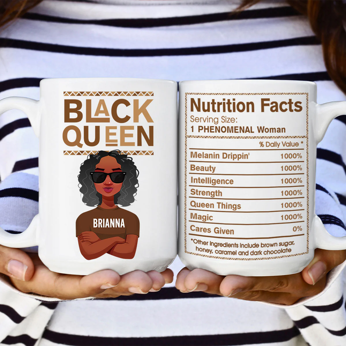 Black Queen Facts - Personalized Mug - Image 3