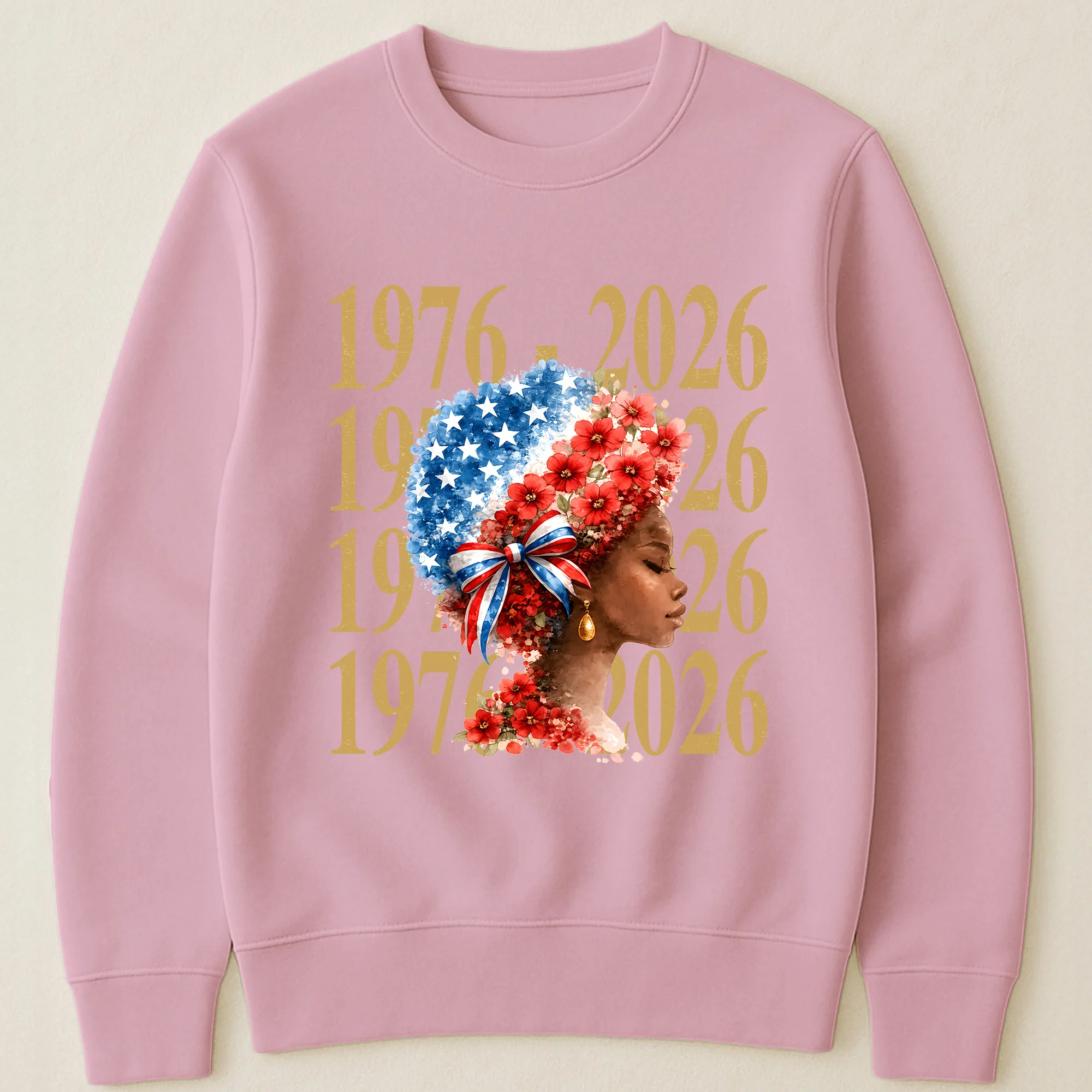 Black Woman Patriotic Afro - Shirt - Image 22