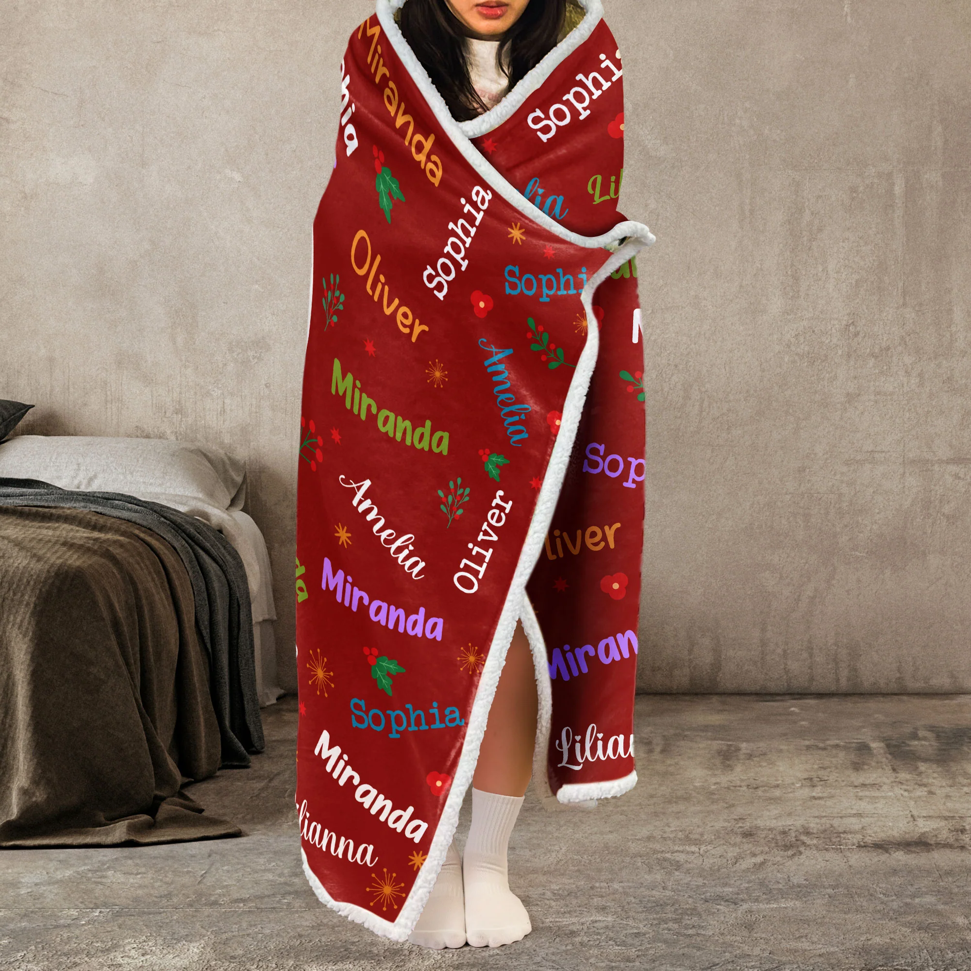 Blessed To Be Called - Personalized Wearable Blanket Hoodie - Image 4