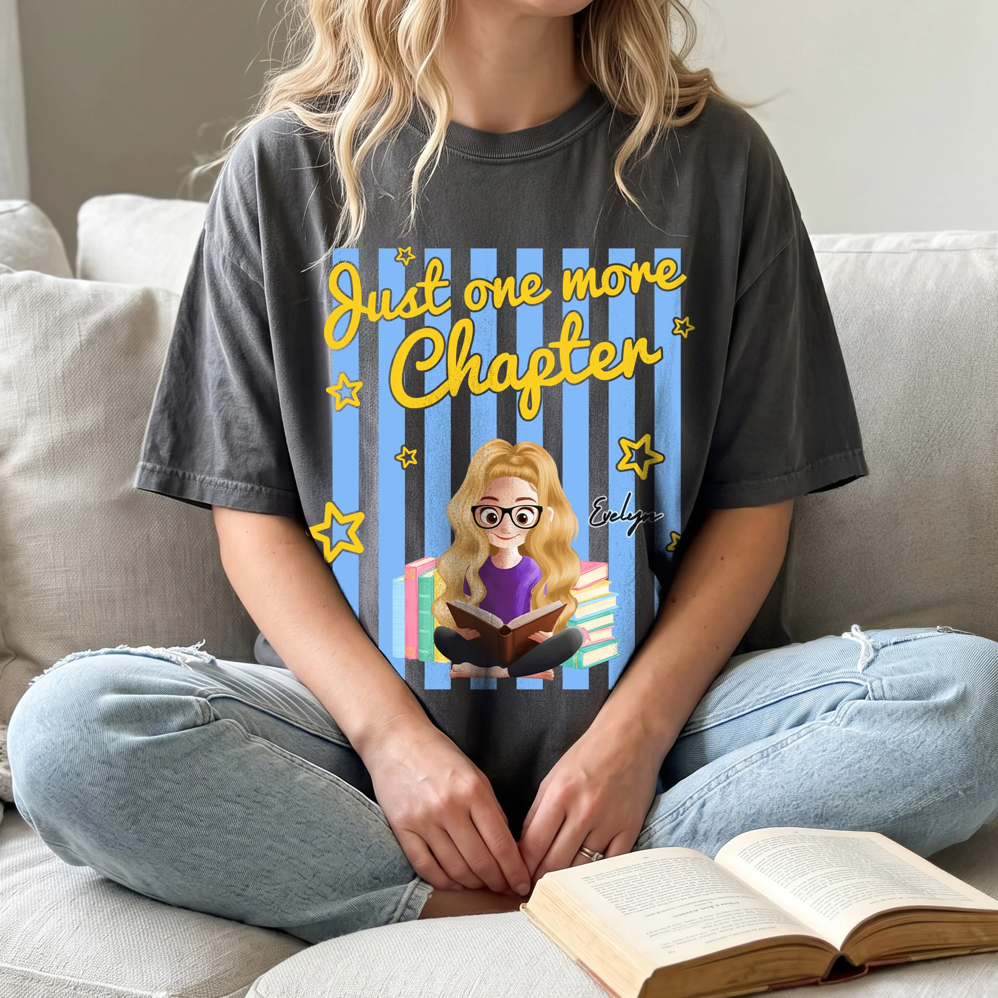 Bookworm, Book nerd Gift For Book Lovers, Bookish - Personalized Shirt - Image 2