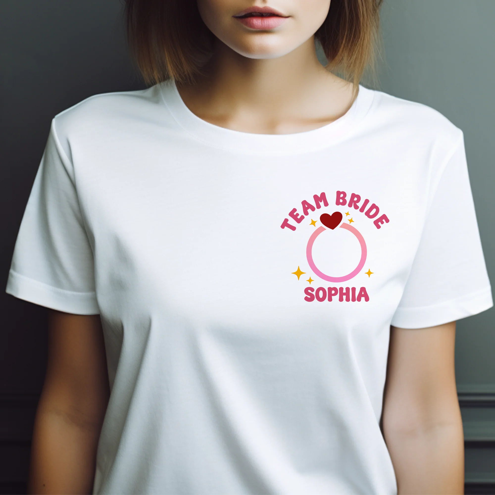 Bridesmaid Bride Ring Bachelorette Party Gift - Personalized Shirt - Image 5
