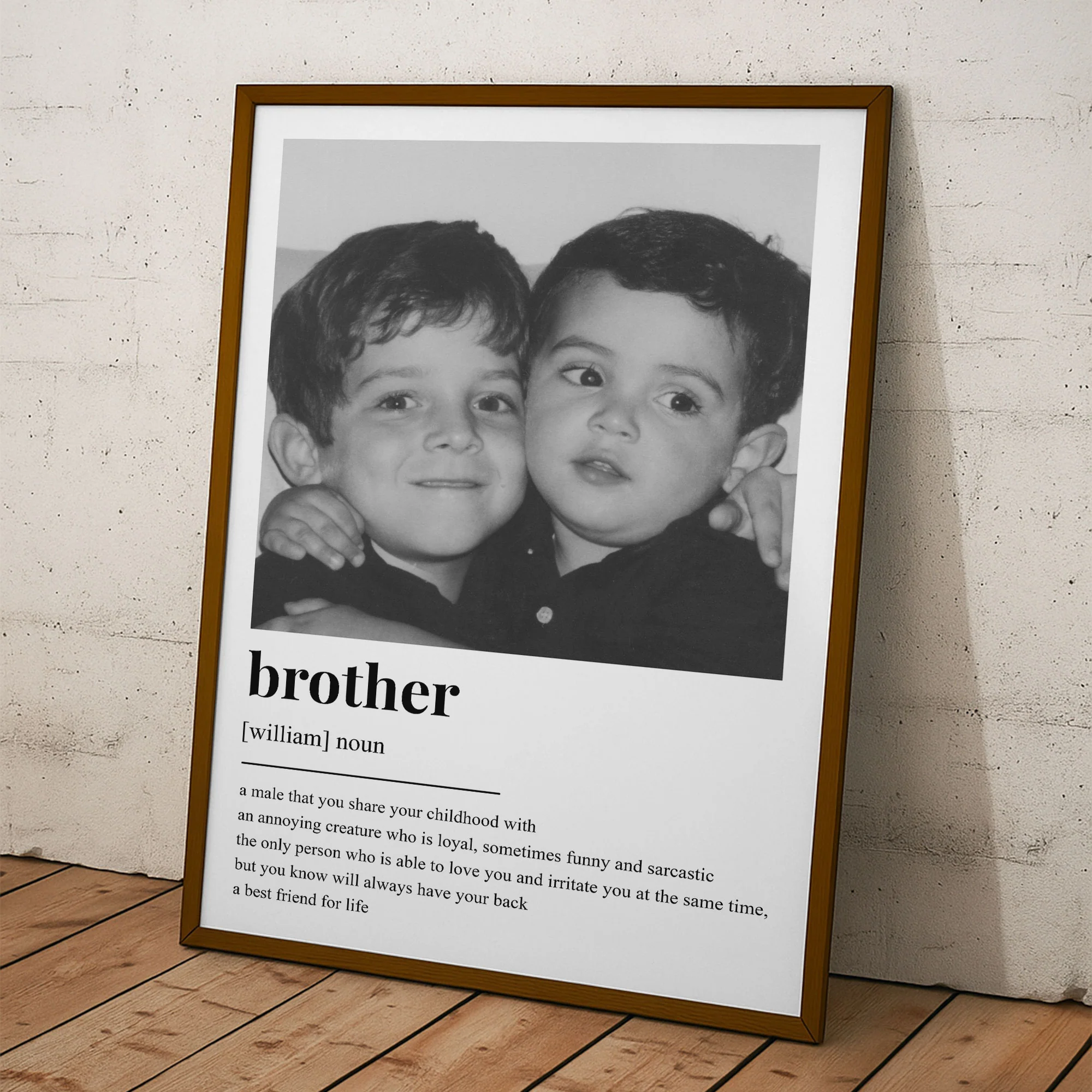 Brother Definition - Personalized Photo Poster - Image 5