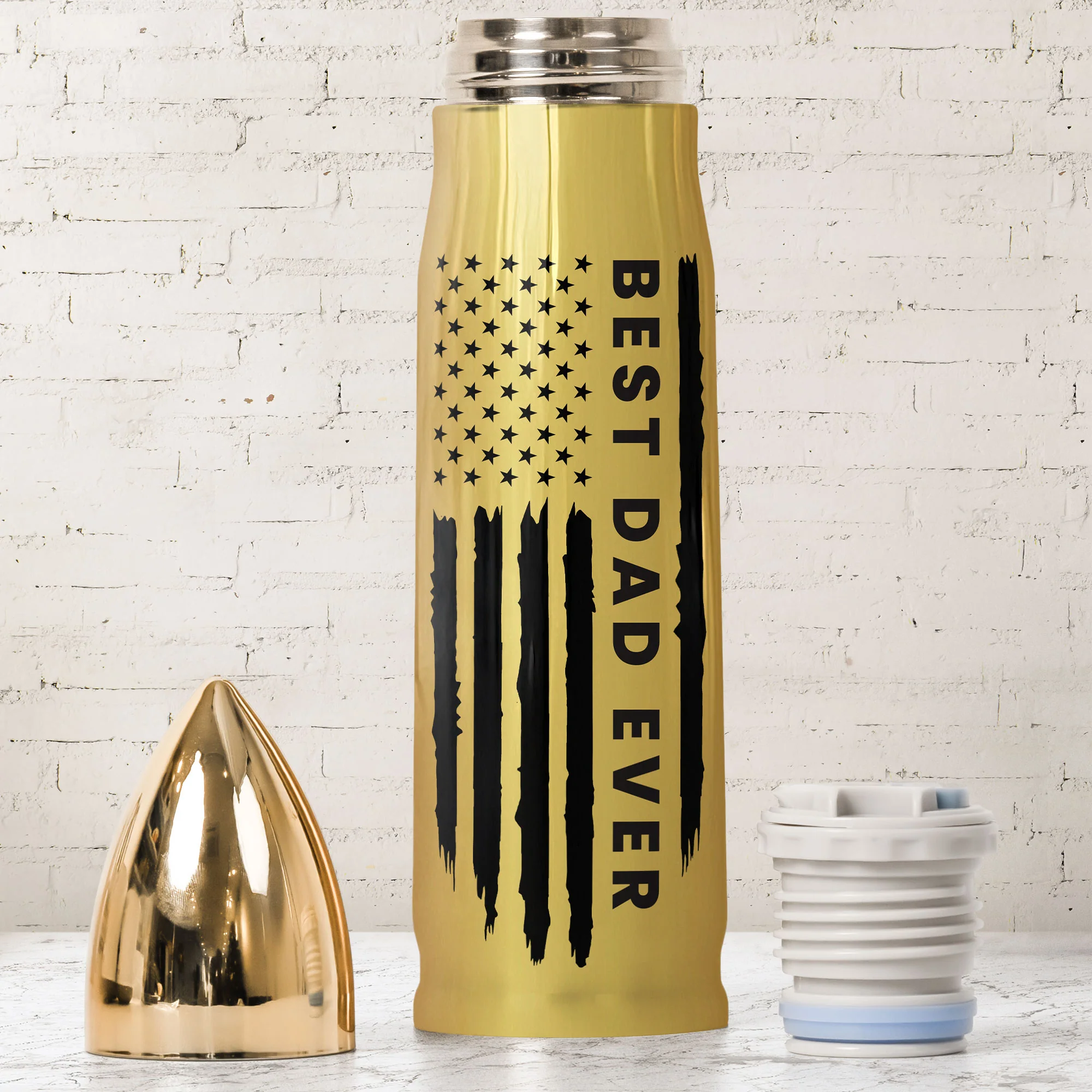 Bullet Tumbler Custom Best Dad Ever - Personalized Tumbler Cup - Image 2
