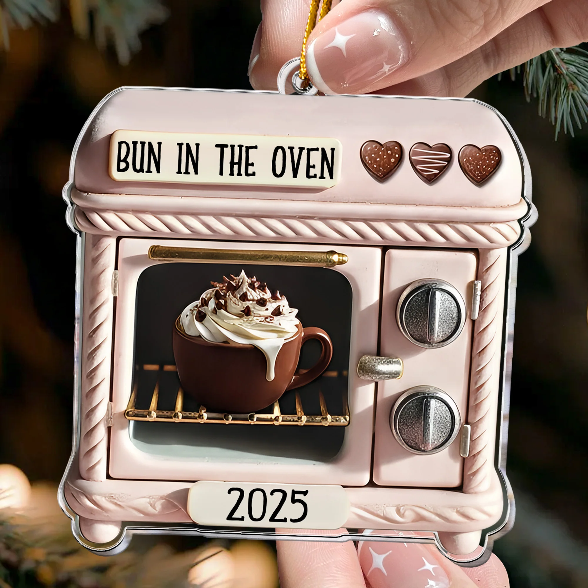 Bun In The Oven - Acrylic Ornament - Image 2