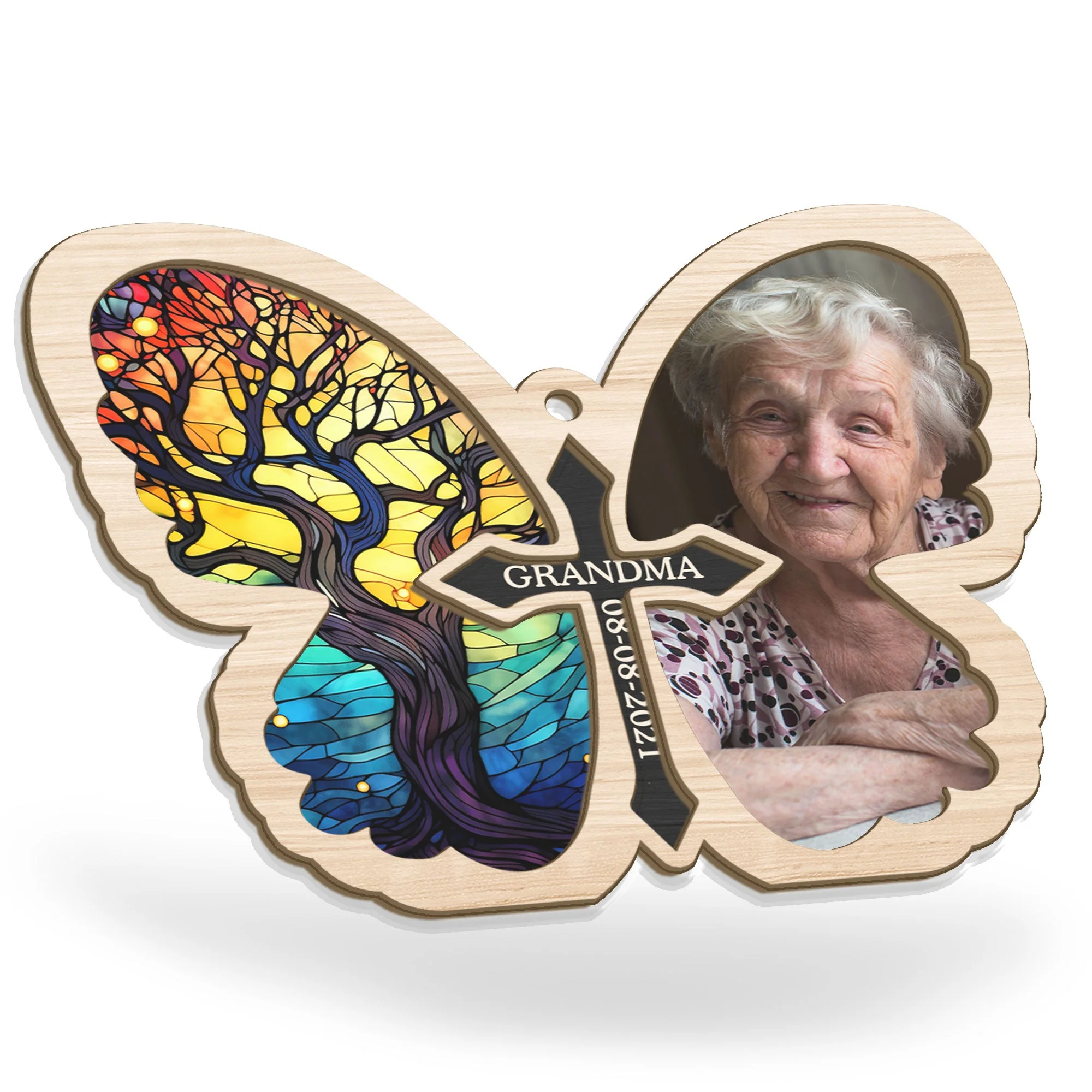 Butterfly Memorial - Personalized Suncatcher Ornament - Image 4