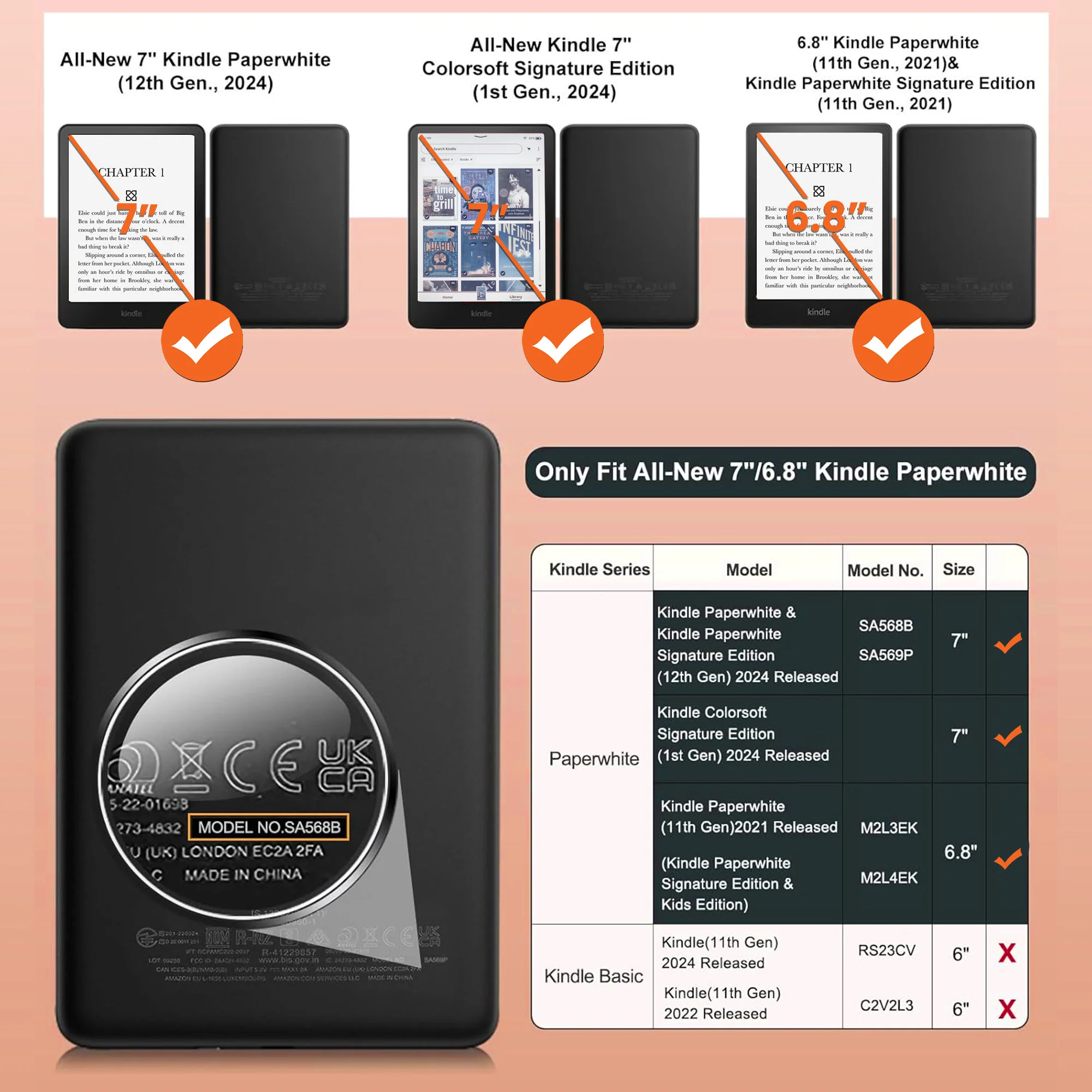 Buy Me Books & Tell Me I'm Pretty - Personalized Kindle Case - Image 6