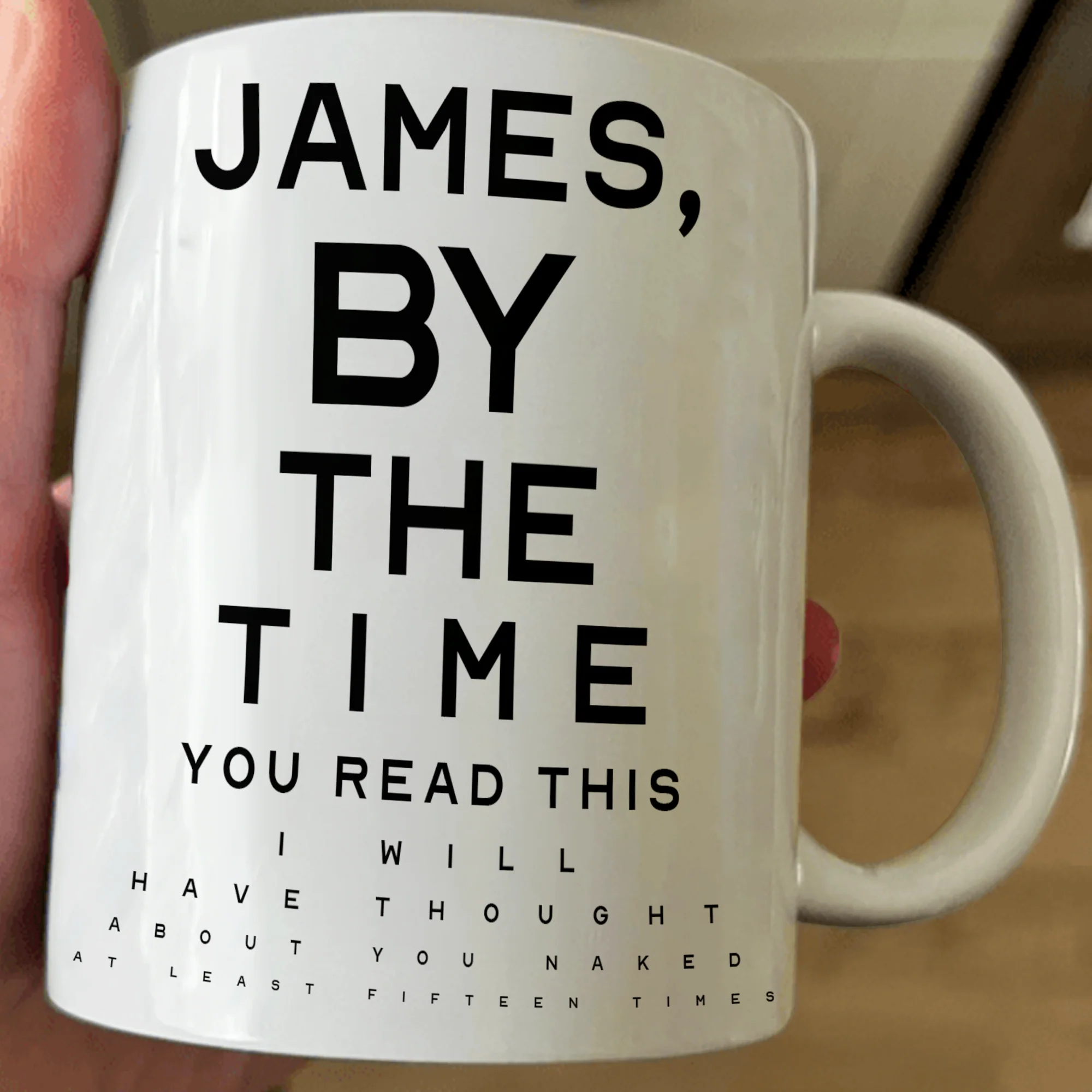 By The Time You Read This, You Will Have Thought About Me Naked - Personalized Mug - Image 2