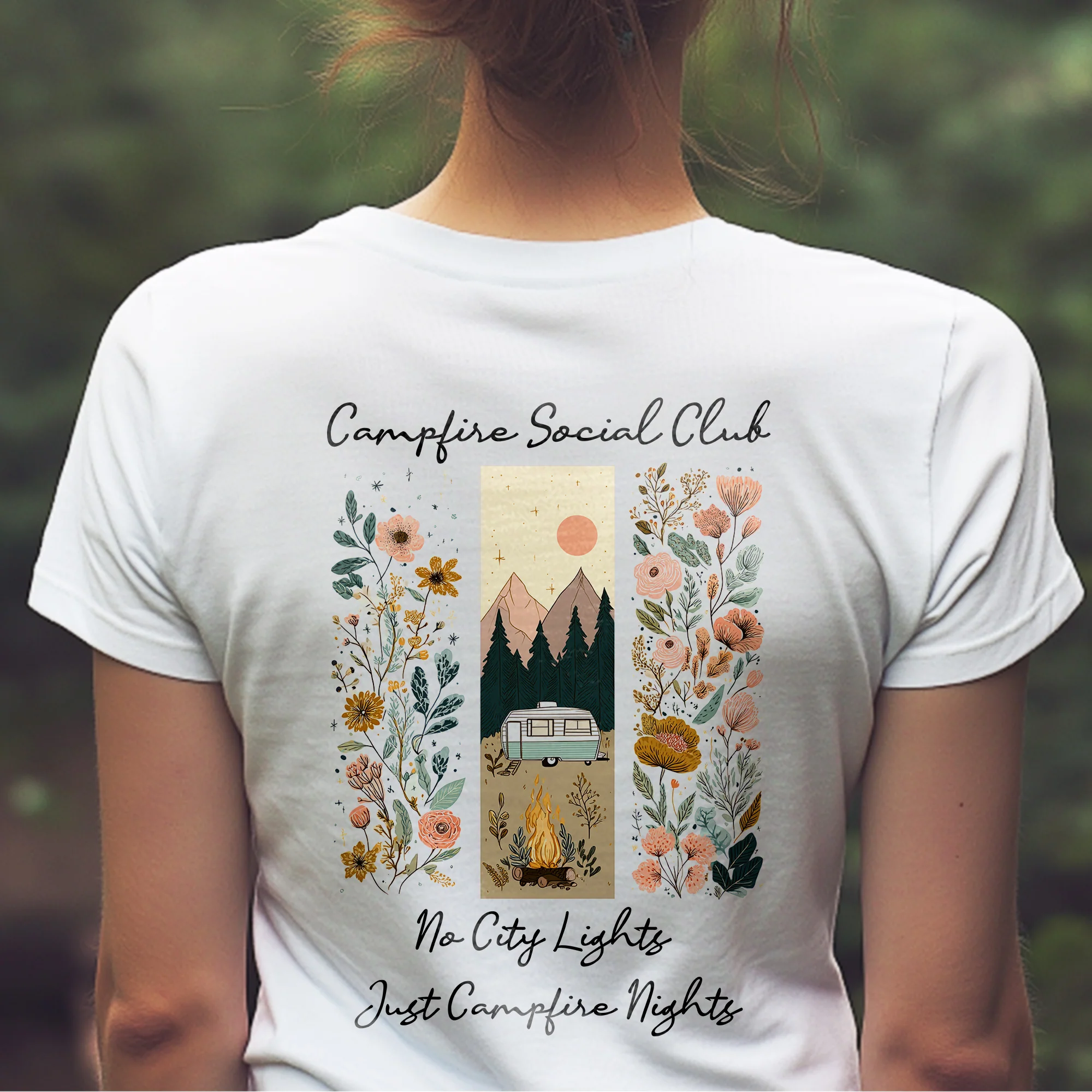 Campfire Social Club No City Lights - Personalized Shirt - Image 3