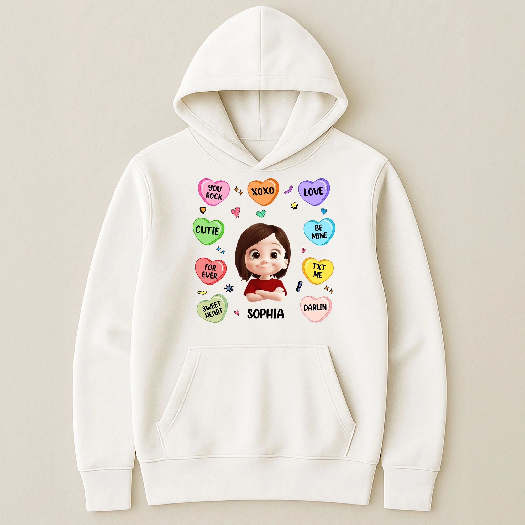 Candy Hearts For Women And Girl - Personalized Shirt - Image 7