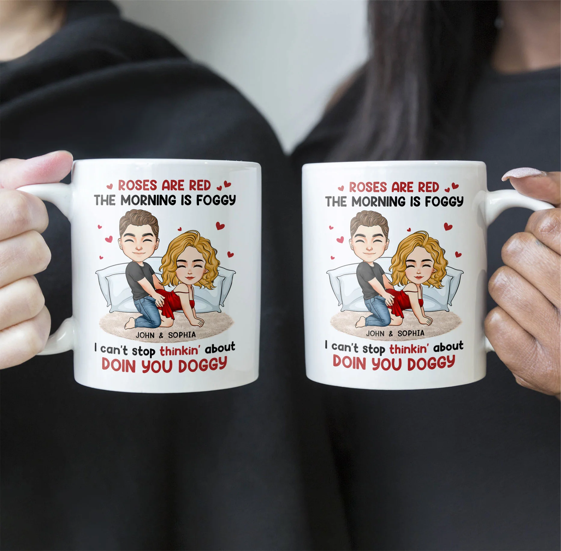 Can't Stop Thinkin' About Doin You Doggy - Personalized Mug - Image 6