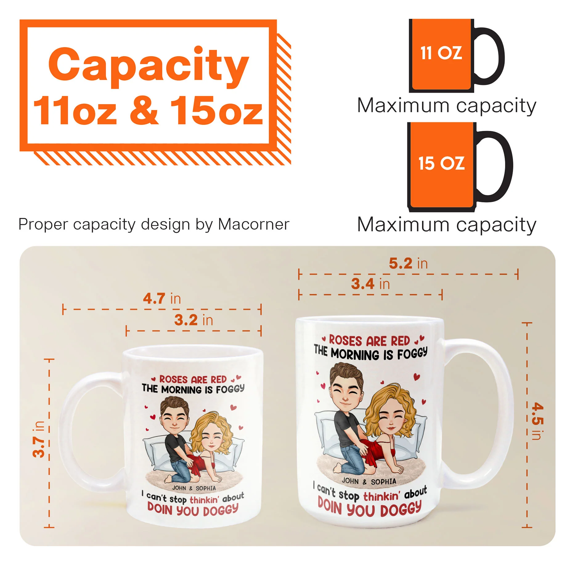 Can't Stop Thinkin' About Doin You Doggy - Personalized Mug - Image 8