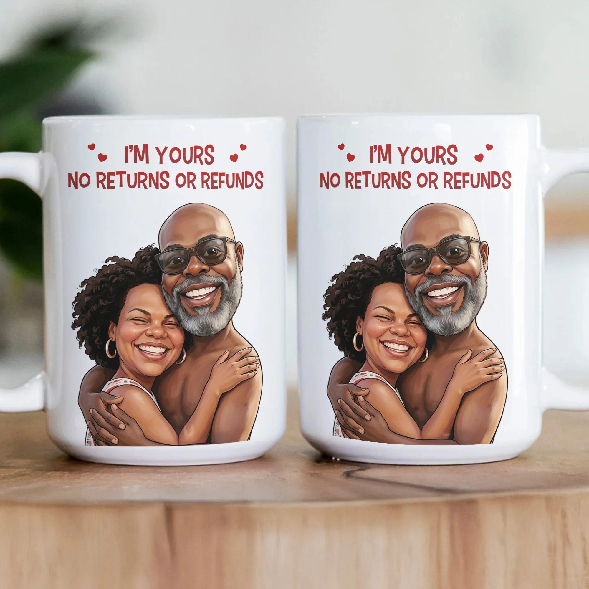 Caricature Funny Mug For Couples, Him, Her - Custom Cartoon Drawing From Photo - Personalized Mug - Image 4