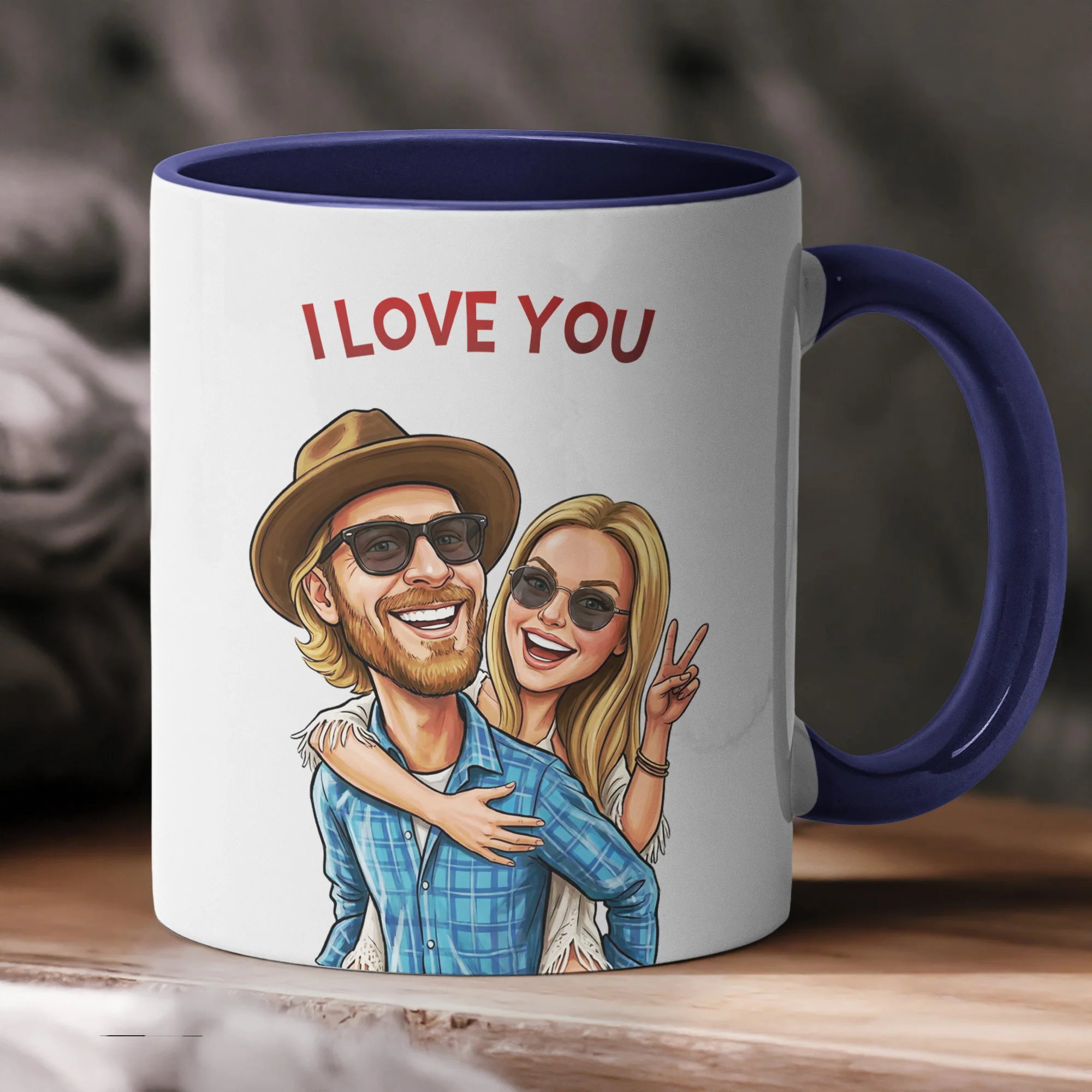 Caricature Funny Mug For Couples, Him, Her - Custom Cartoon Drawing From Photo - Personalized Mug - Image 7