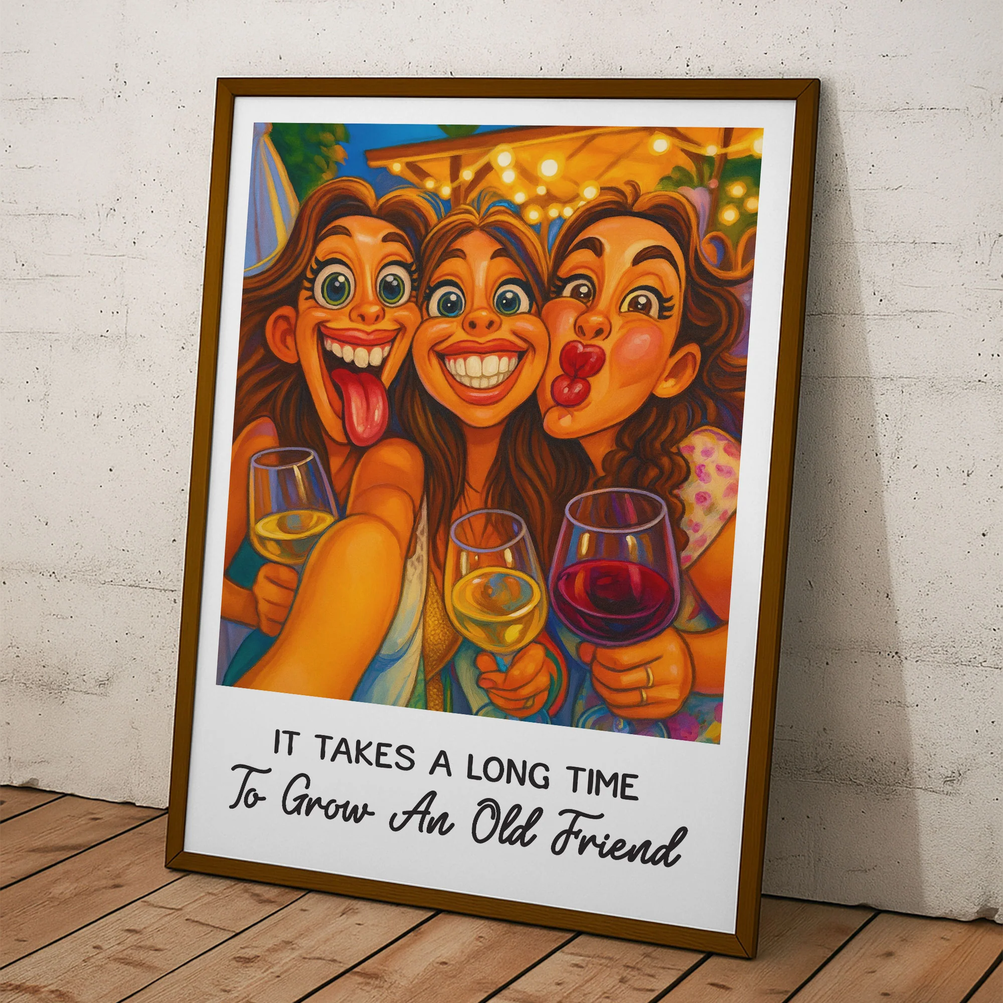 Caricature Wall Art For Funny Friend, Bestie - Cartoon Your Photo - Personalized Photo Poster - Image 6