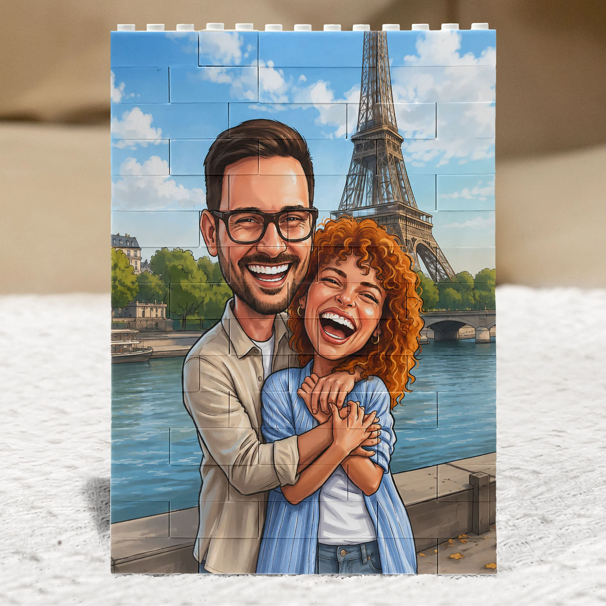 Caricature Your Photos - For Couples, Family, Funny Gifts - Personalized Building Blocks - Image 5