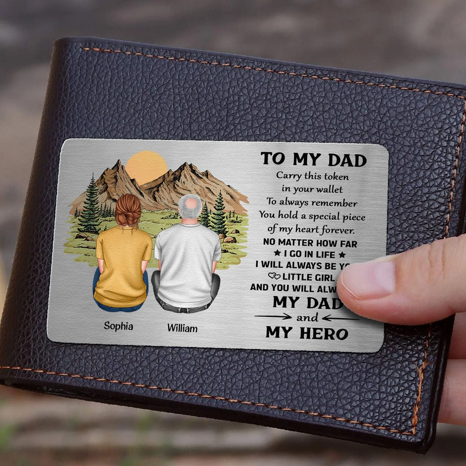 Carry This Token In Your Wallet - Personalized Aluminum Wallet Card - Image 2