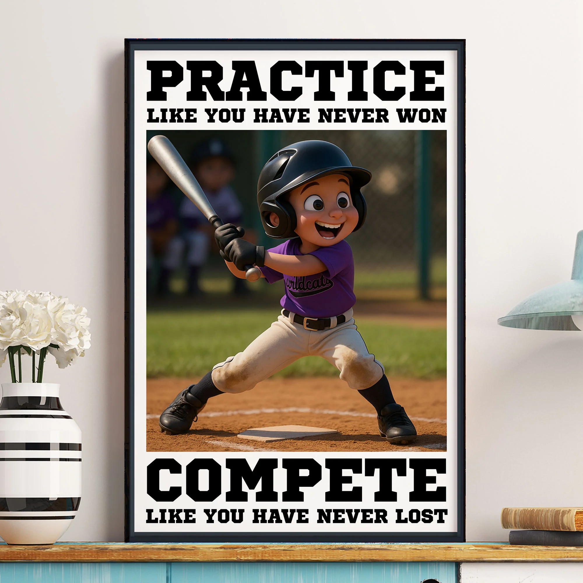 Cartoon Kid's Photo For Kids, Boys, Girls - Personalized Photo Poster - Image 8