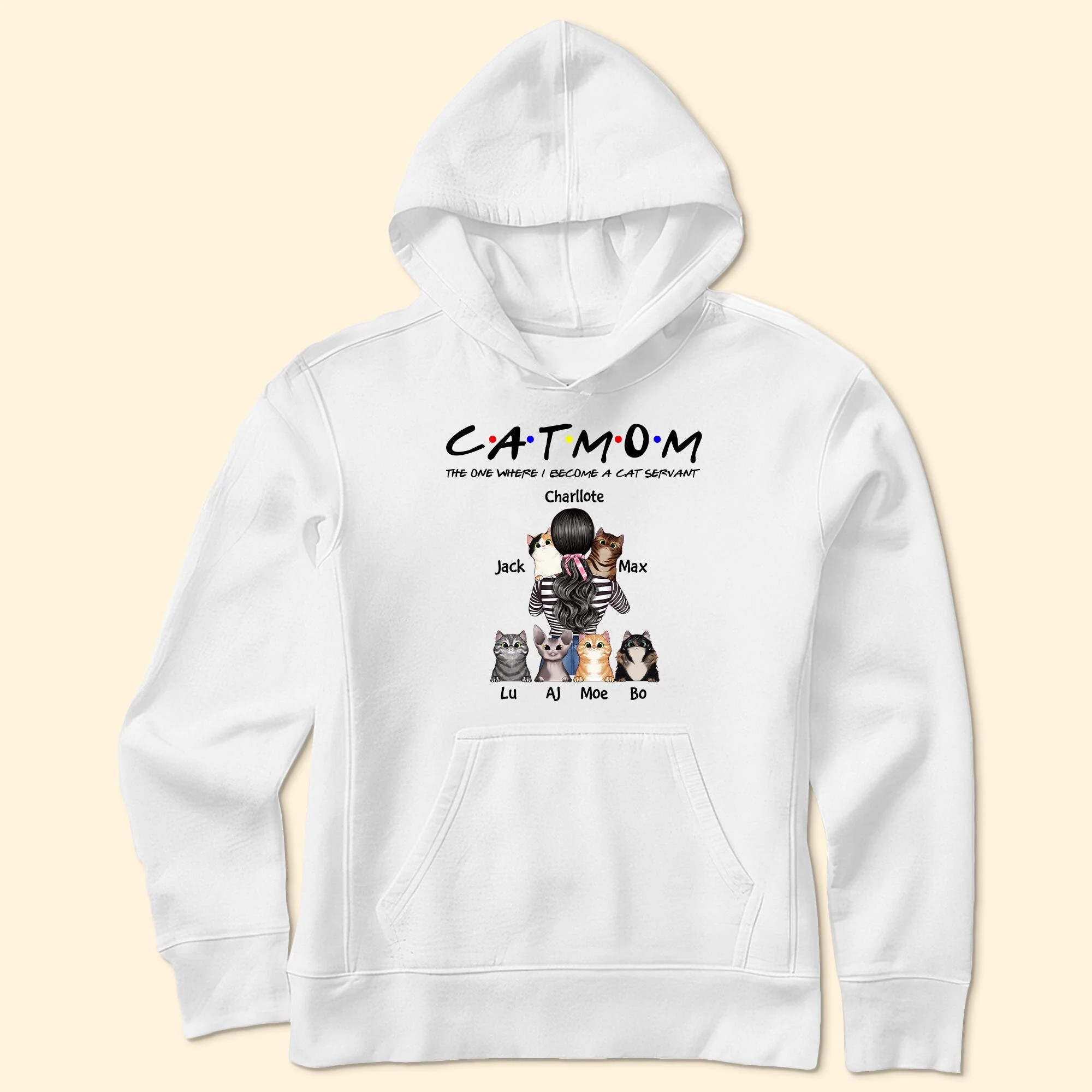 Cat Mom - The One Where I Become A Cat Servant, Cat Custom Shirt, Gift For Cat Lovers - Image 2