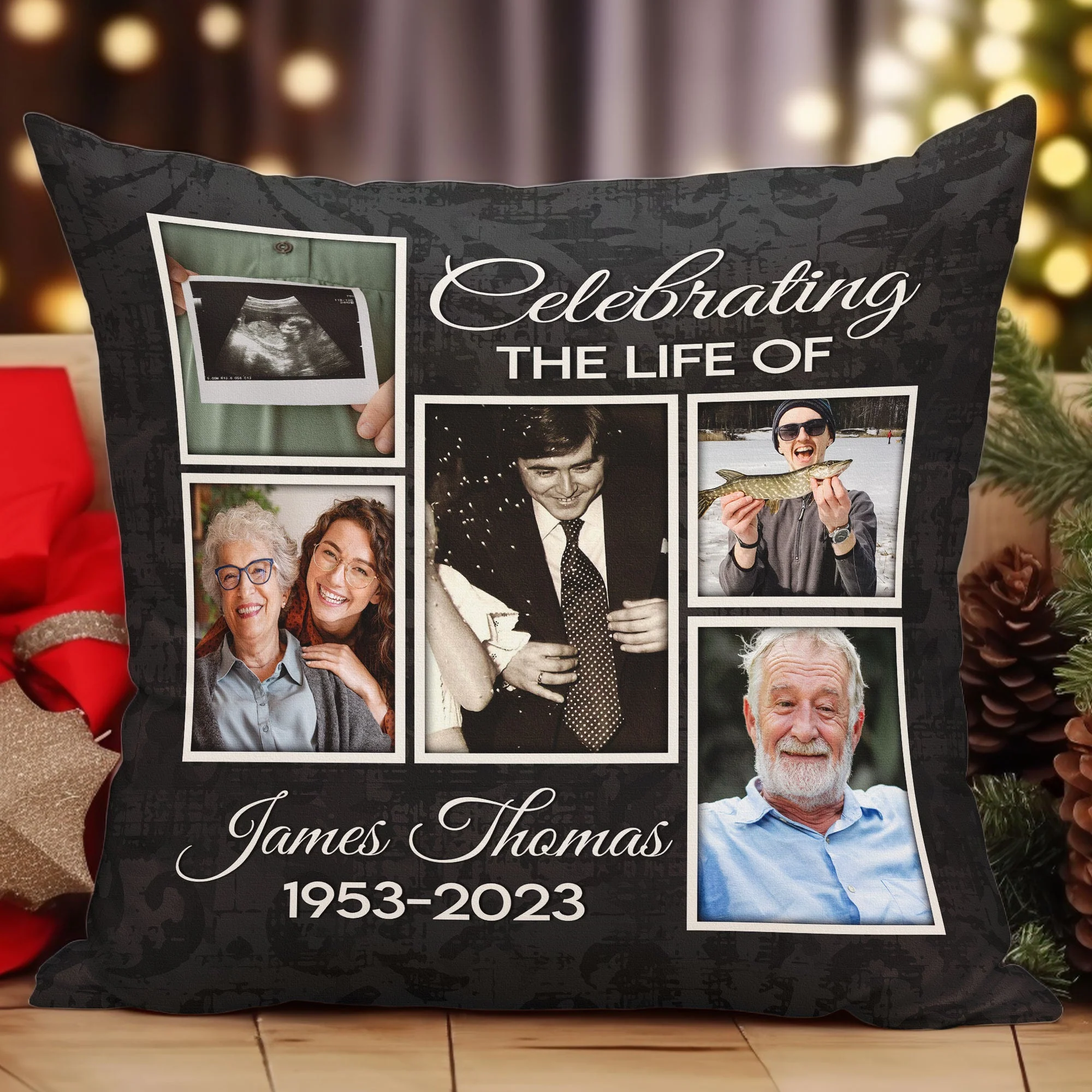 Celebrate A Life - Personalized Photo Pillow - Image 2