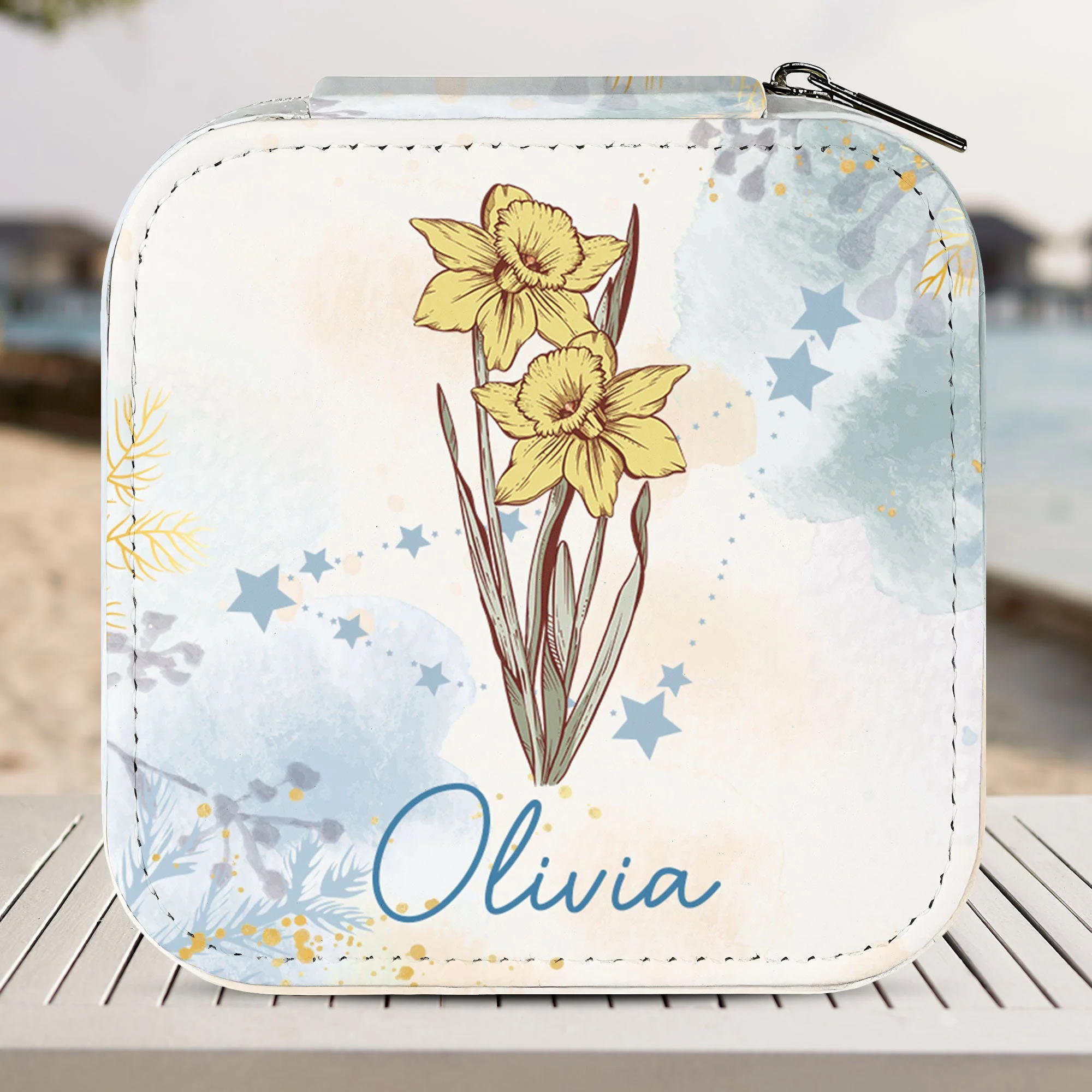 Celestial Birth Flower - Personalized Jewelry Box - Image 2