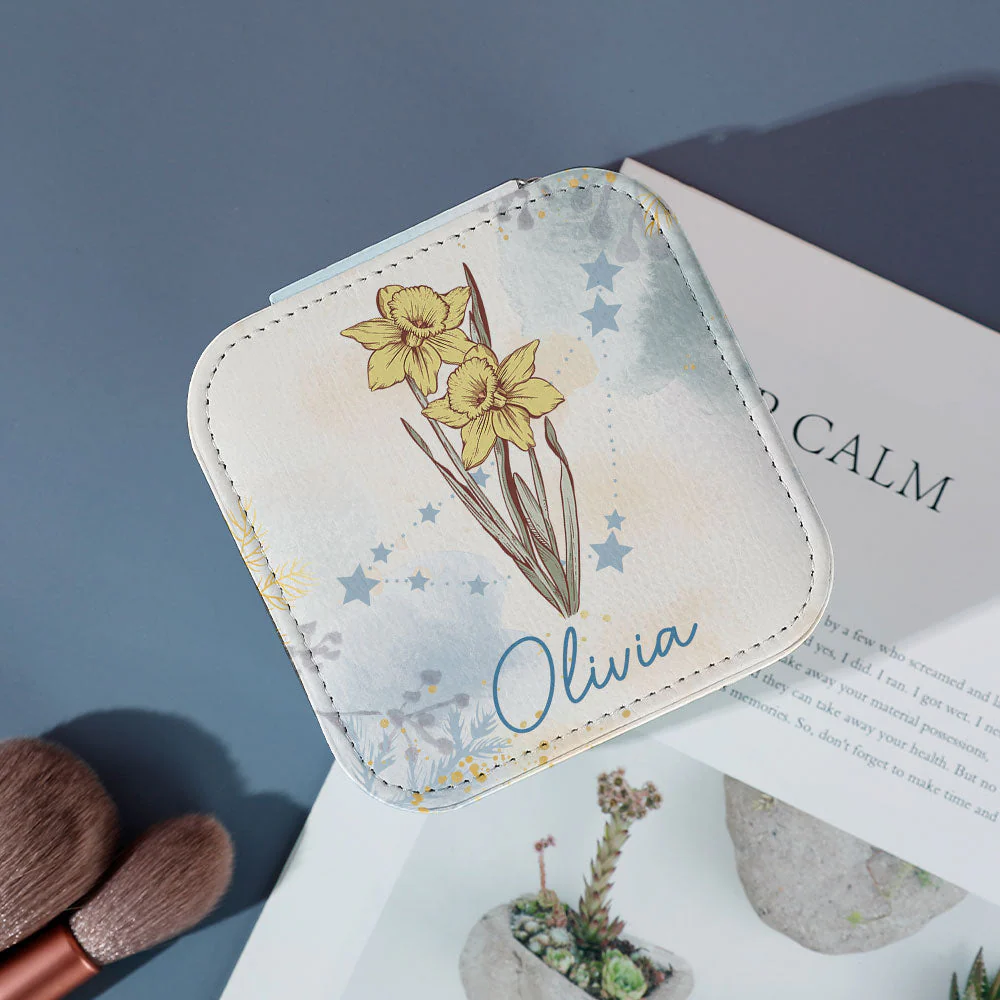 Celestial Birth Flower - Personalized Jewelry Box - Image 3