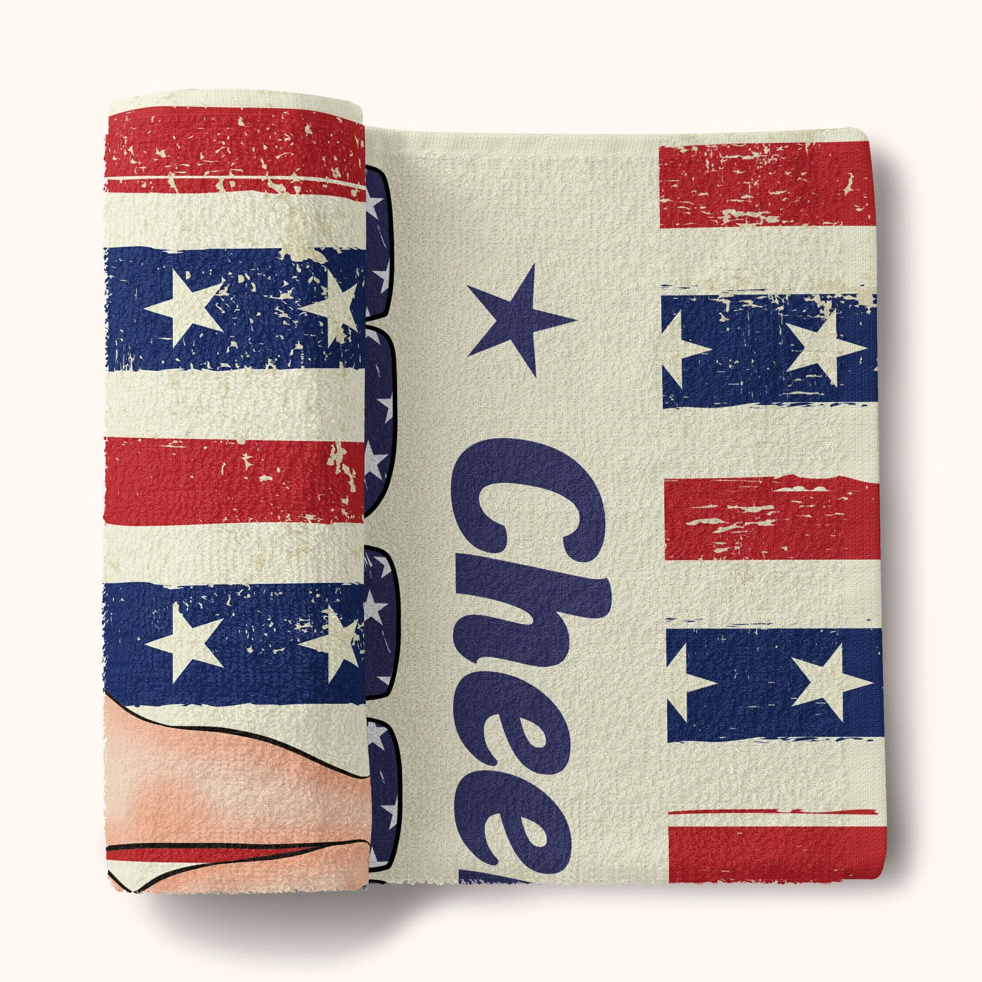 Cheers To Freedom - Personalized Beach Towel - Image 6