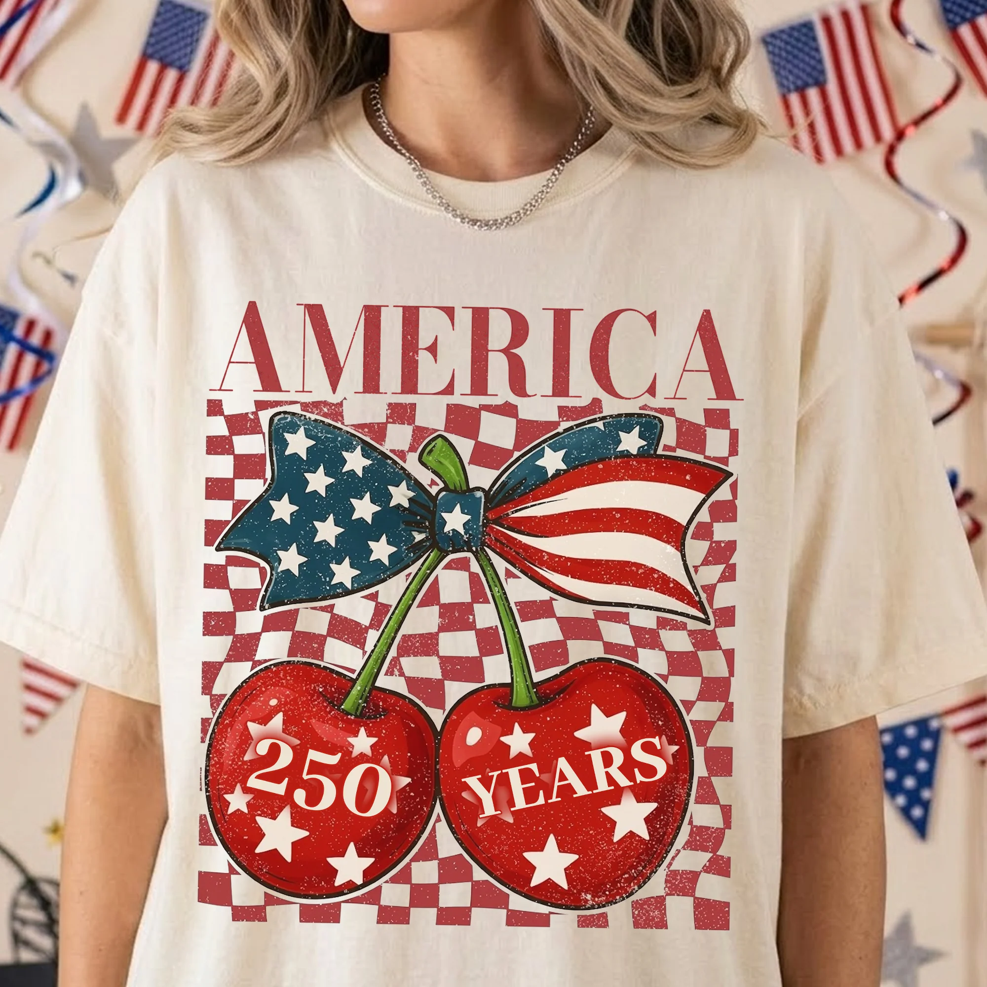 Cherry Independence 250 Years - Shirt - Image 2