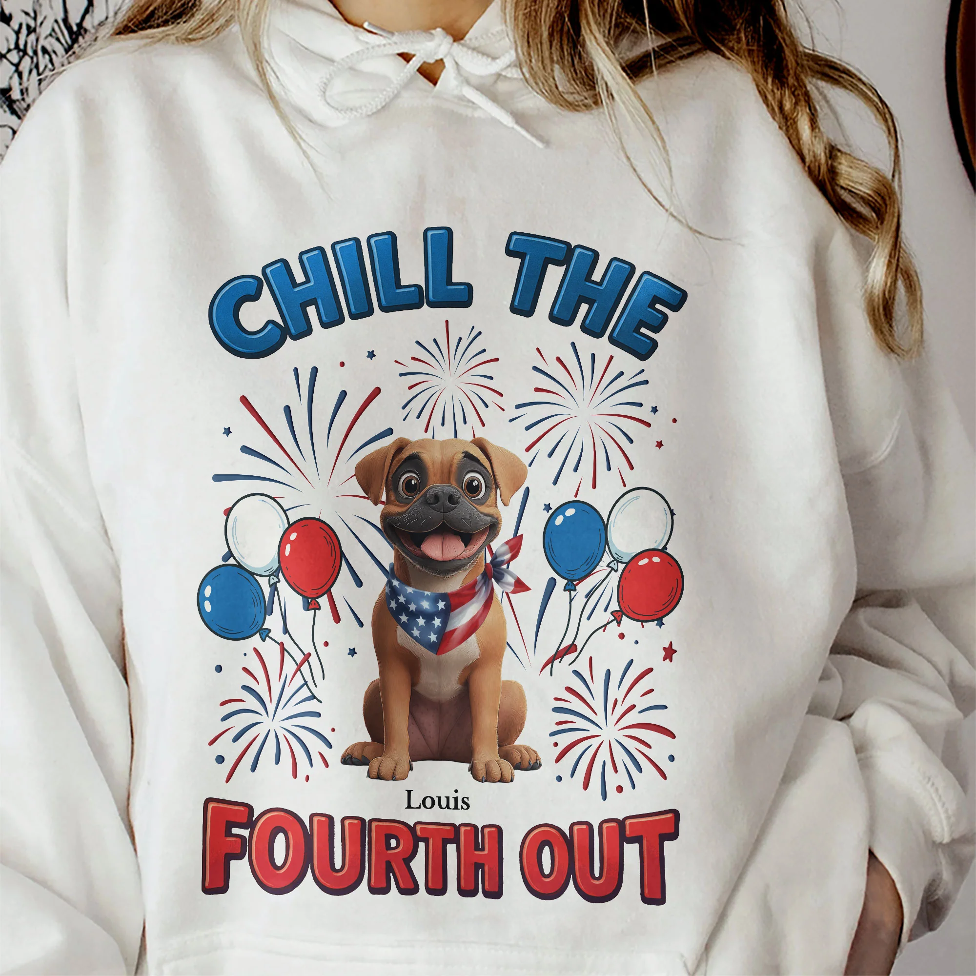 Chill The Fourth Out - Independence Day - Personalized Shirt - Image 6