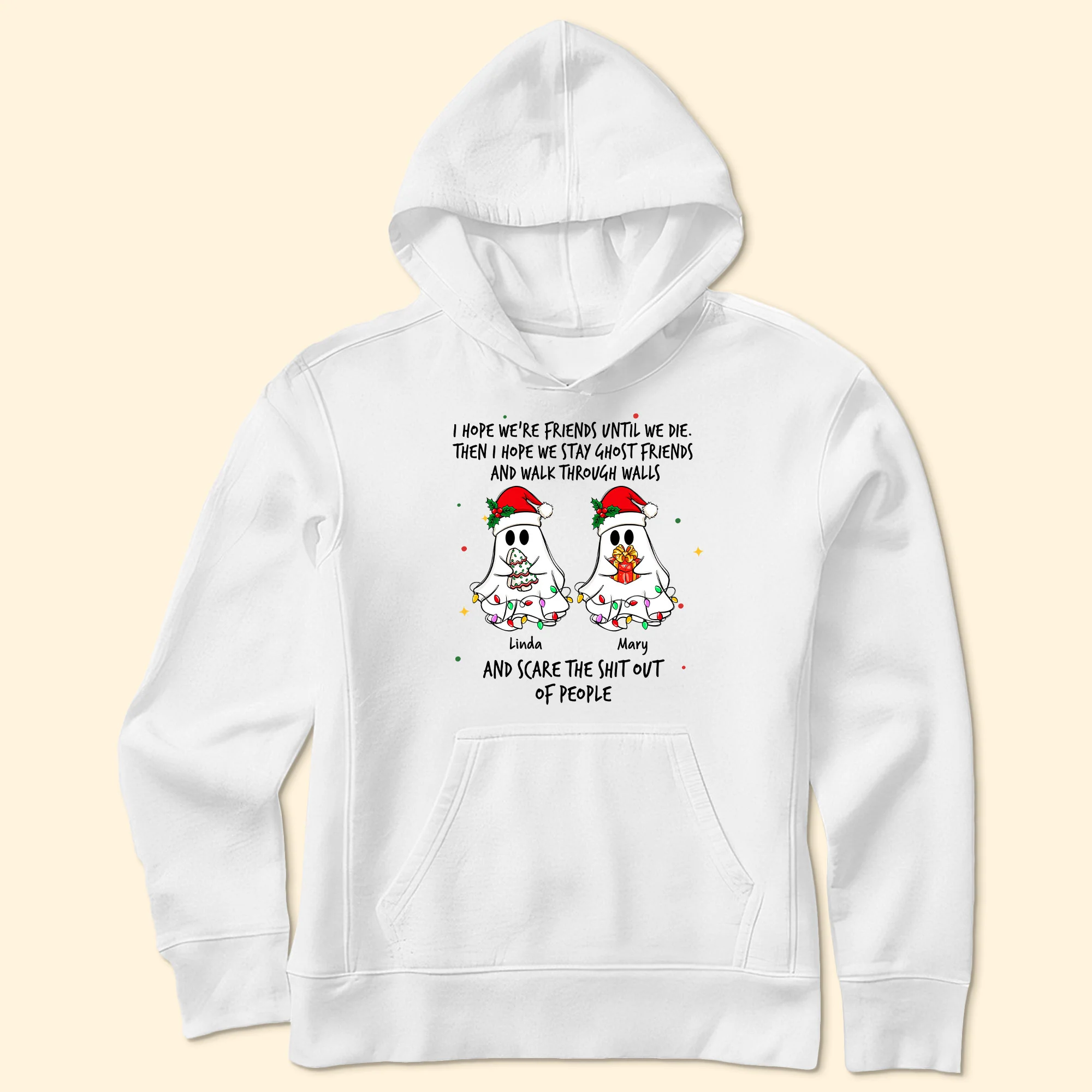 Christmas Ghost Friends - Personalized Shirt - Image 4