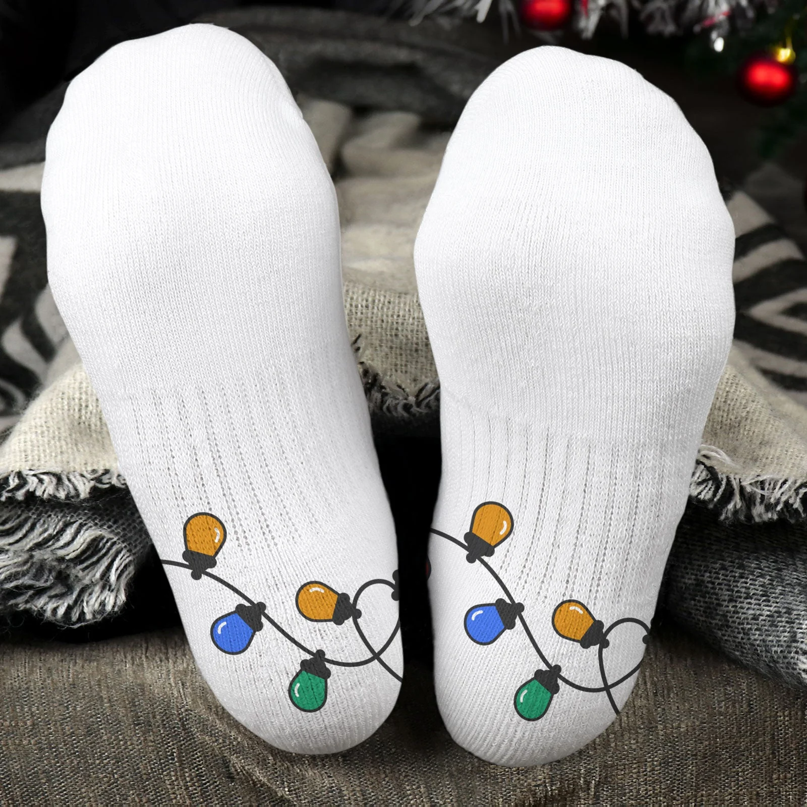 Christmas Lights - Personalized Crew Socks - Image 6