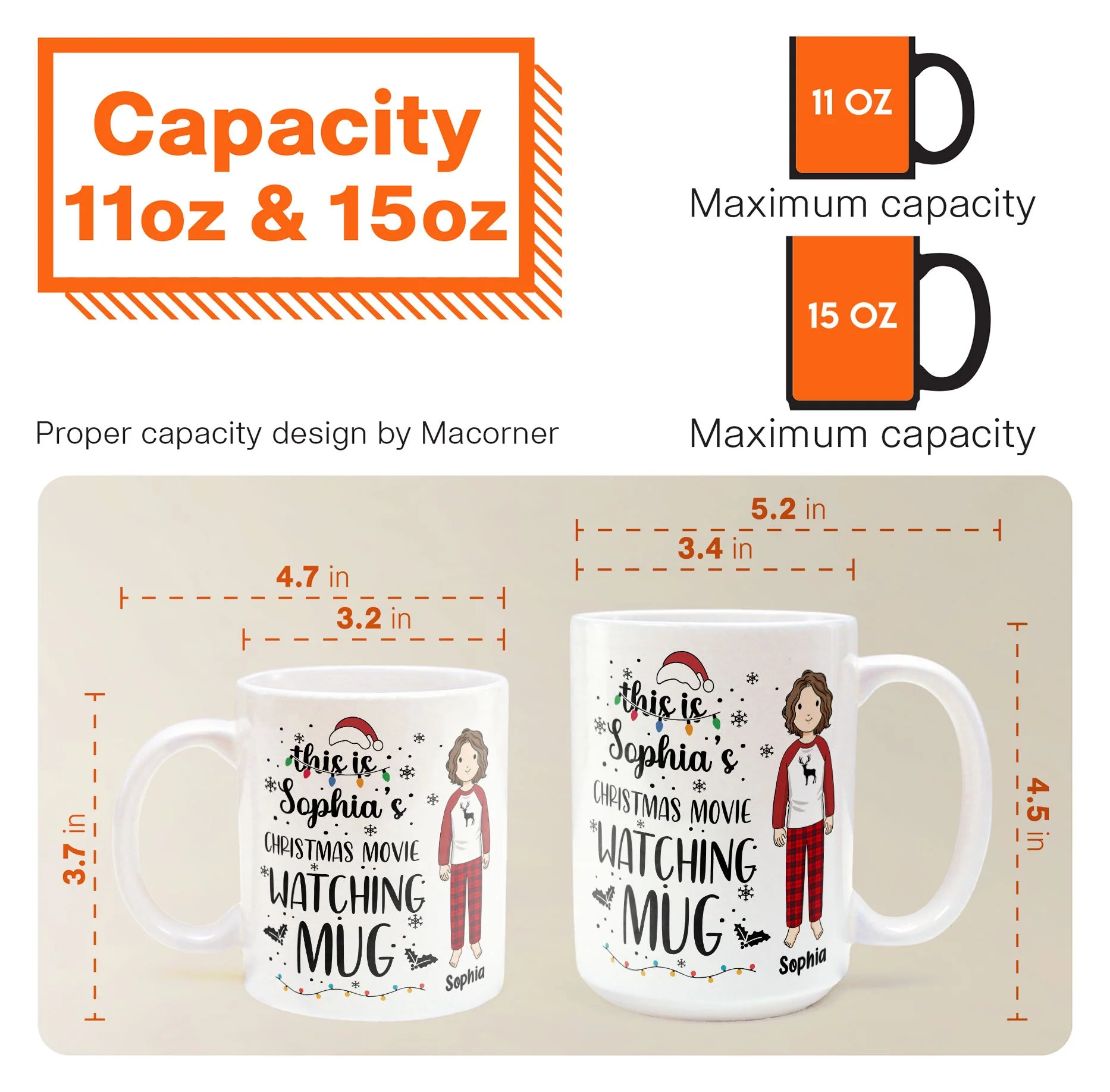 Christmas Movie Watching Mug - Personalized Mug - Image 5