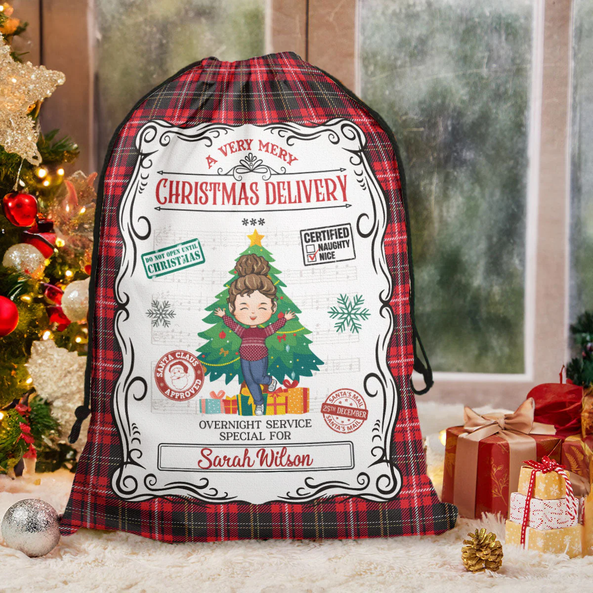 Christmas Santa Sack From North Pole For Kids - Personalized Christmas Sack - Image 2