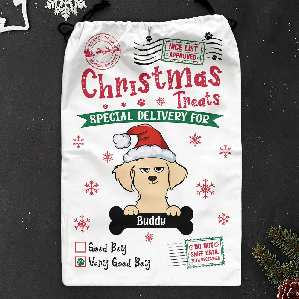 Christmas Treats - Personalized Christmas Sack - Image 4