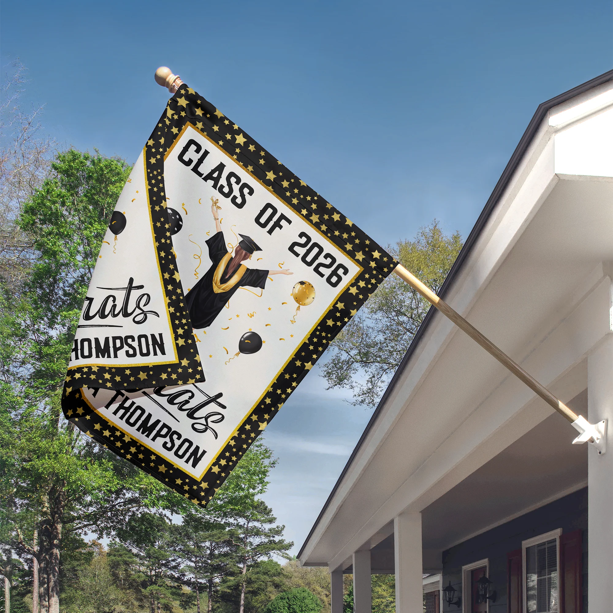 Class Of - Personalized Flag - Image 2